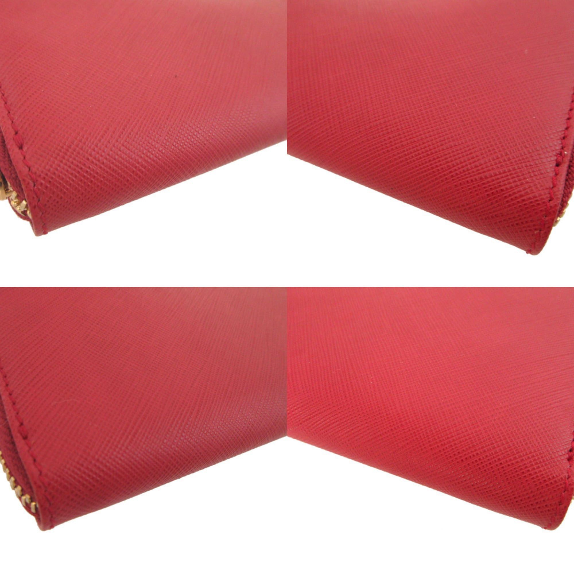 Salvatore Ferragamo Like new Salvatore Ferragamo Gancini leather red zip-around long wallet 0450Salvatore Size ONE SIZE - 7 Thumbnail