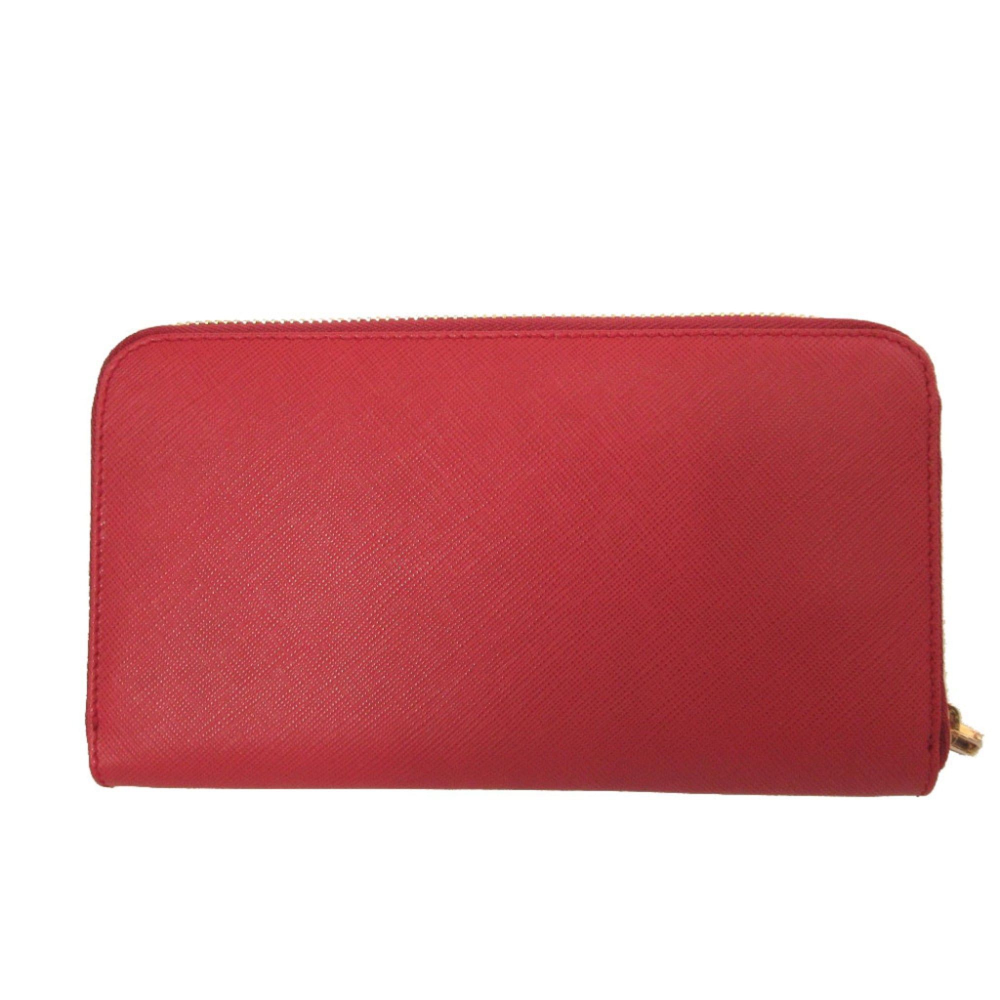 Salvatore Ferragamo Like new Salvatore Ferragamo Gancini leather red zip-around long wallet 0450Salvatore Size ONE SIZE - 3 Thumbnail