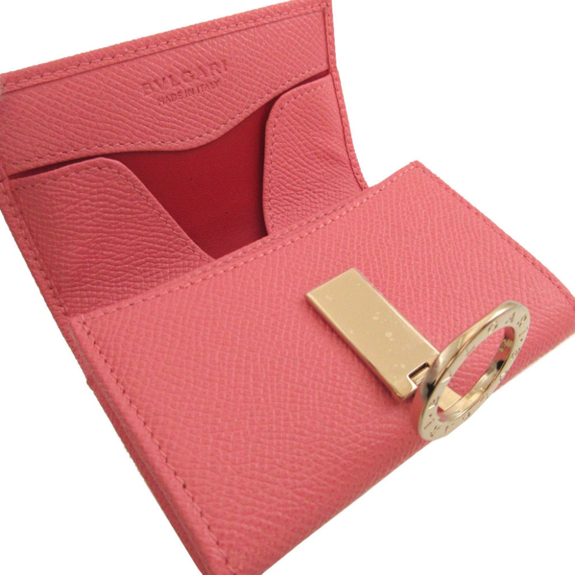 Bvlgari Like new BVLGARI leather pink wallet/coin case 0332BVLGARI Size ONE SIZE - 4 Thumbnail