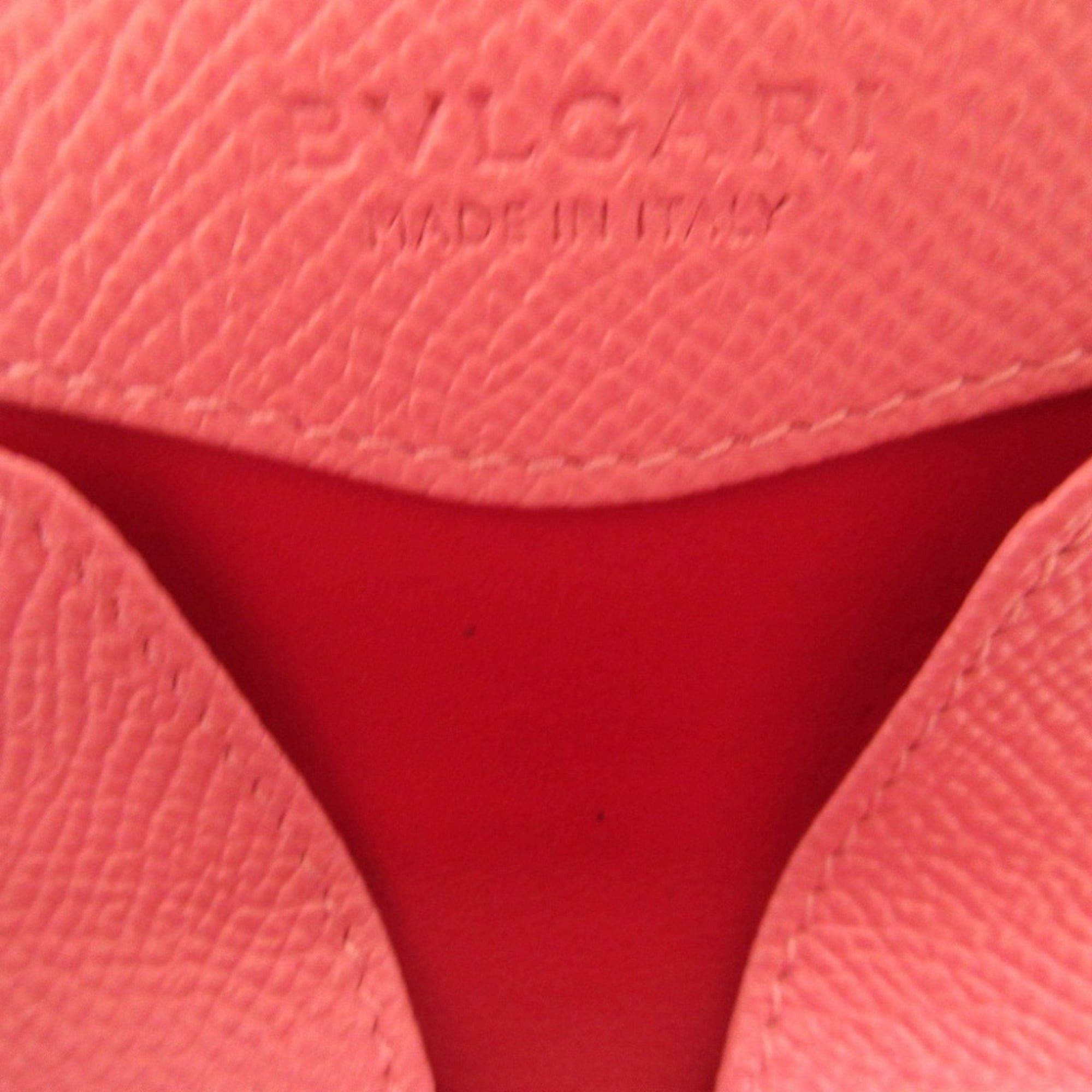 Bvlgari Like new BVLGARI leather pink wallet/coin case 0332BVLGARI Size ONE SIZE - 7 Thumbnail