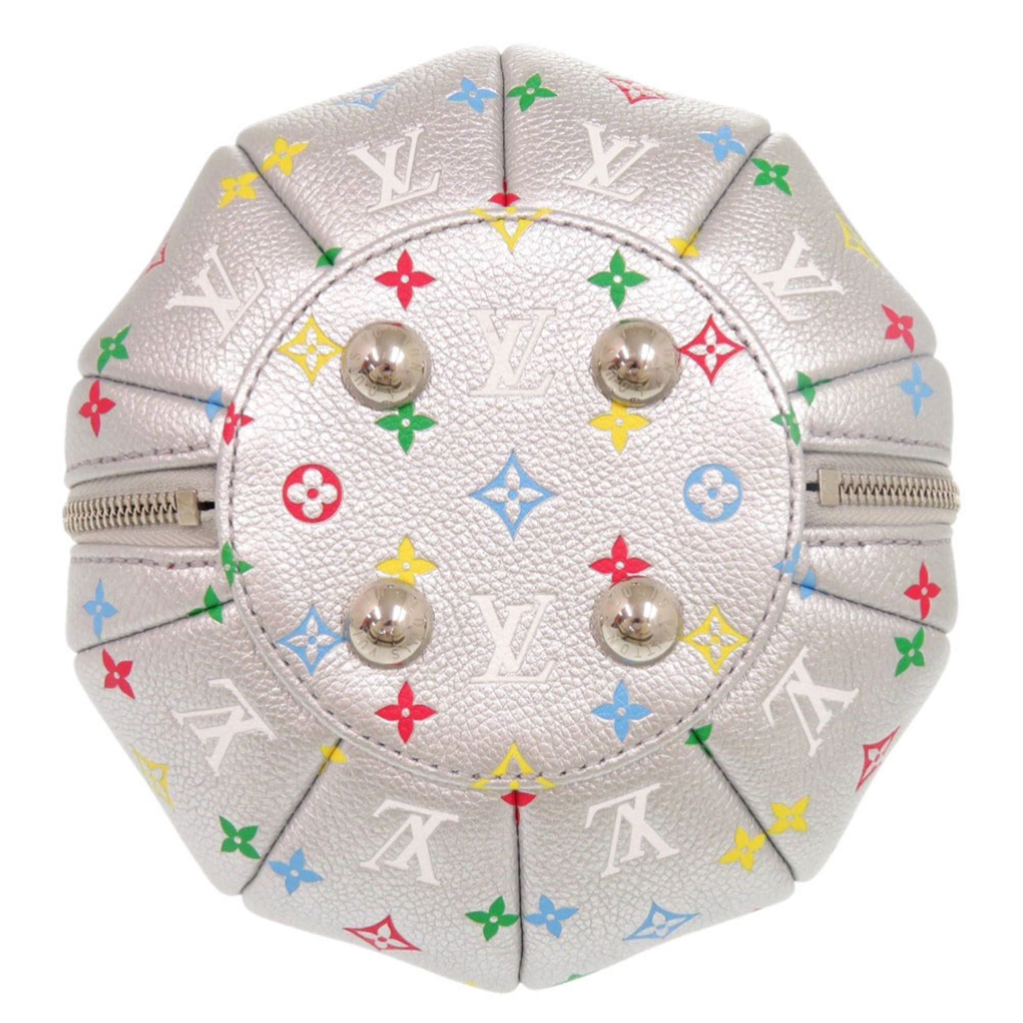Louis Vuitton Unused Louis Vuitton x Yayoi Kusama Pumpkin Handbag M21761 IC Leather Silver Multicolor Shoulder Bag LV 1496LOUIS VUITTON Size ONE SIZE - 4 Thumbnail