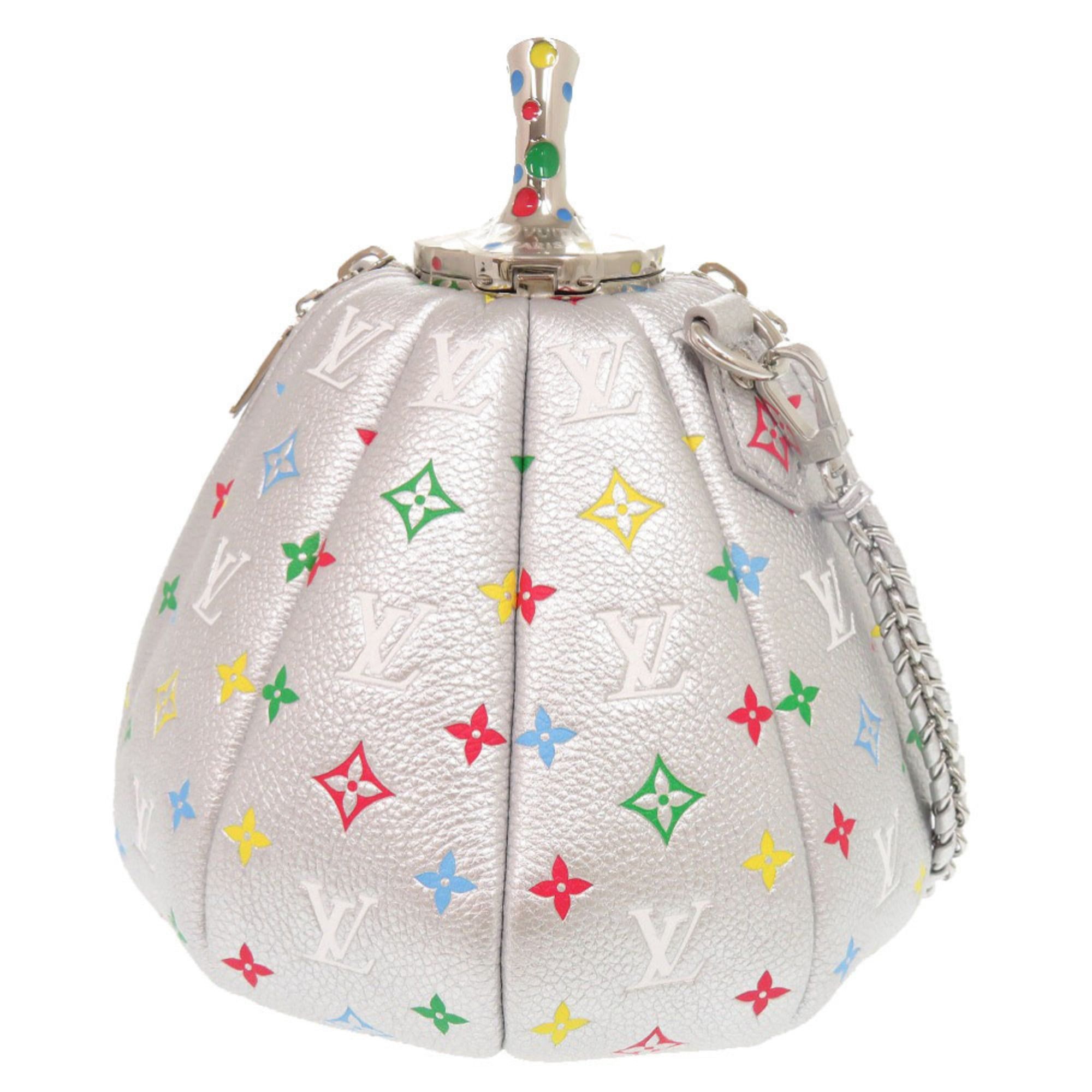 Louis Vuitton Unused Louis Vuitton x Yayoi Kusama Pumpkin Handbag M21761 IC Leather Silver Multicolor Shoulder Bag LV 1496LOUIS VUITTON Size ONE SIZE - 3 Thumbnail