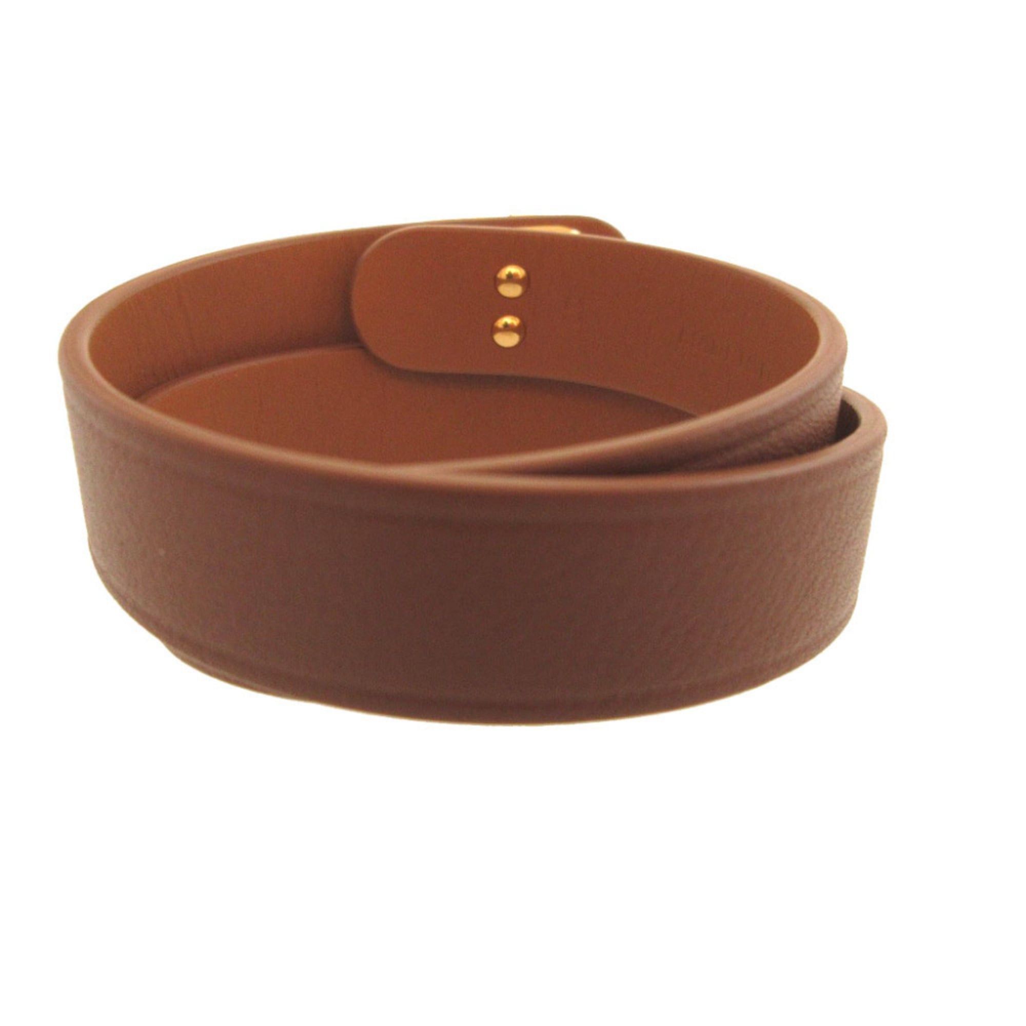 Dior Like new Christian Dior 30 Montaigne B1760 Small Leather Brown Double Bracelet 0472 Size ONE SIZE - 2 Thumbnail
