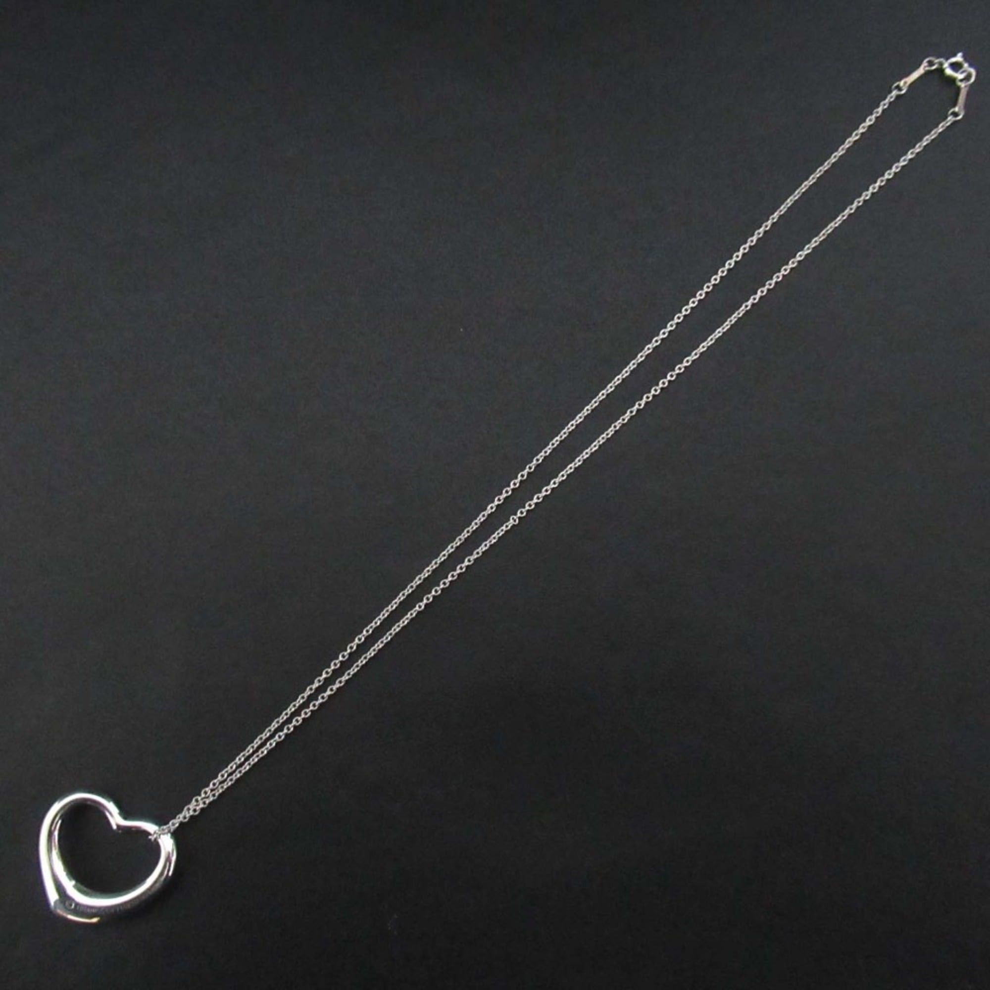 Tiffany & Co. Tiffany & Co. Elsa Peretti Open Heart Large Necklace Pendant in 925 SV Silver for Women Size ONE SIZE - 3 Thumbnail