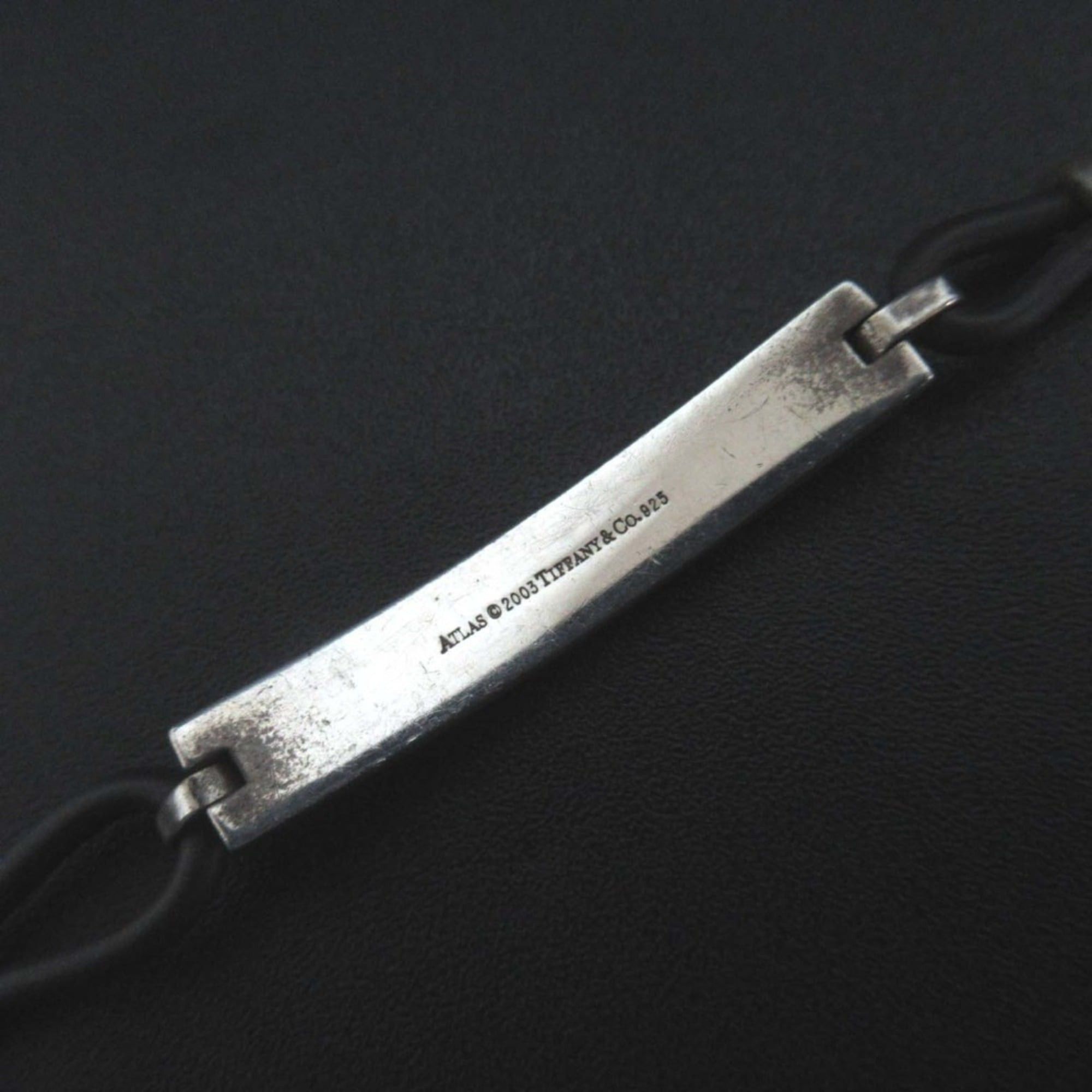 Tiffany & Co. Tiffany & Co. Atlas Rubber Bracelet 925SV Silver x Black for Men and Women Size ONE SIZE - 4 Thumbnail