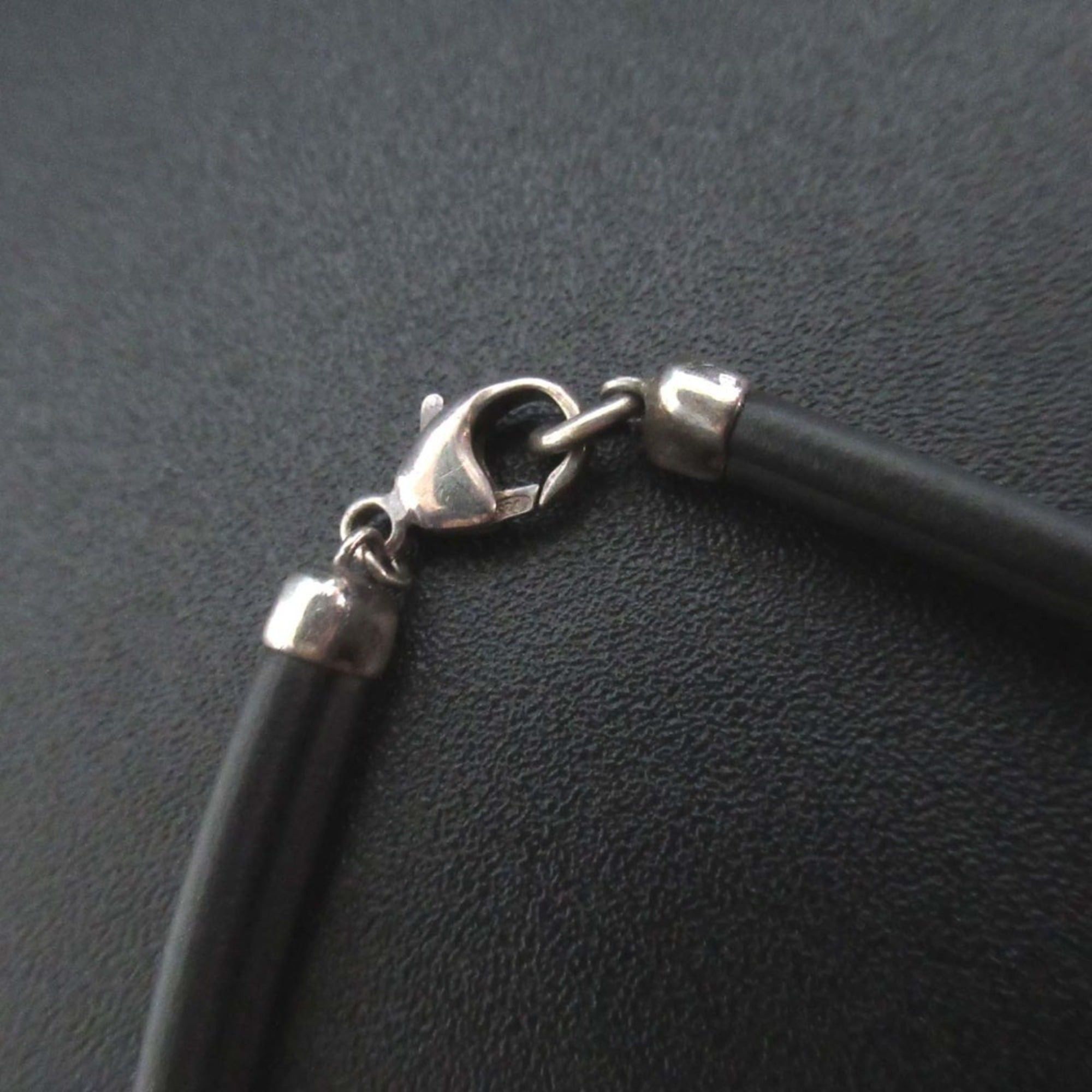 Tiffany & Co. Tiffany & Co. Atlas Rubber Bracelet 925SV Silver x Black for Men and Women Size ONE SIZE - 5 Thumbnail