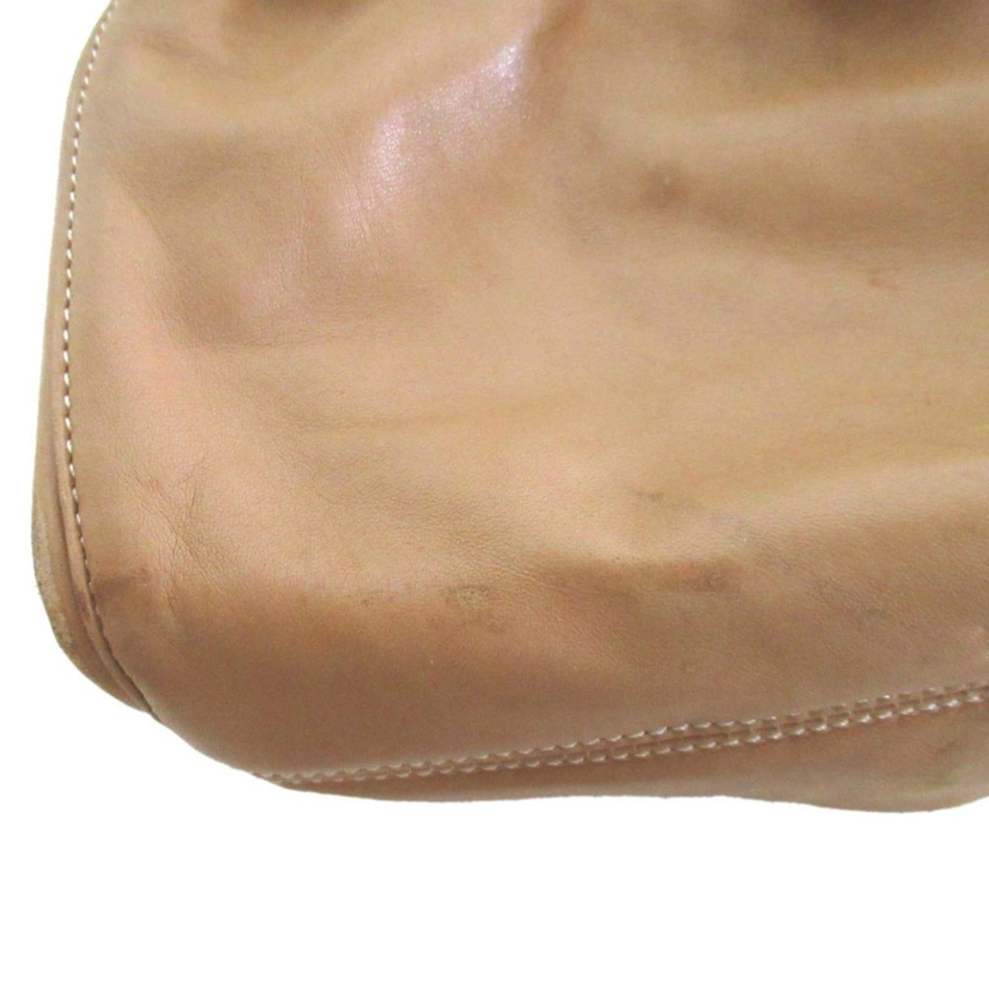Loewe LOEWE Flamenco Anagram Nappa Leather 2-Way Shoulder Bag/Handbag, Beige, Women's Size ONE SIZE - 7 Thumbnail