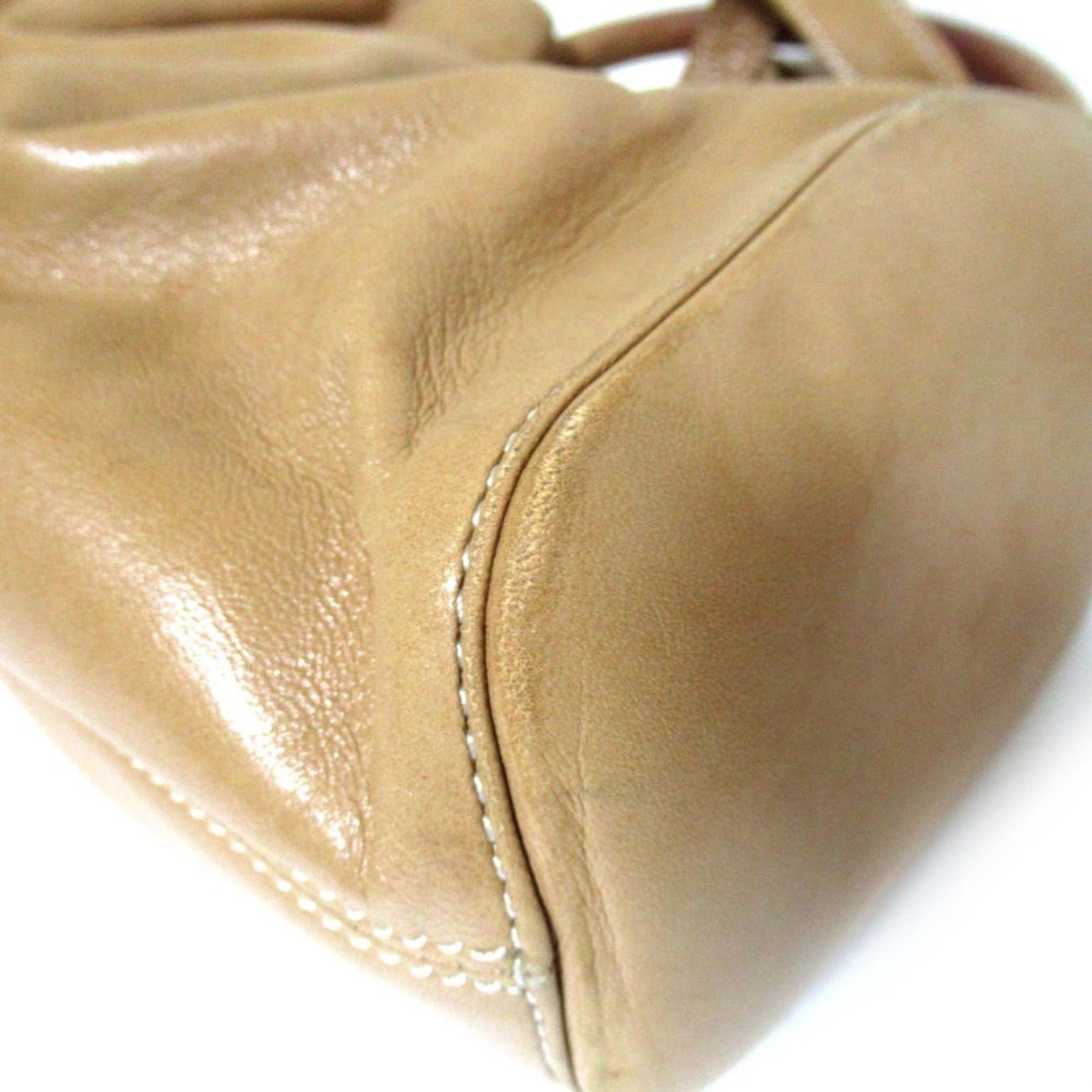 Loewe LOEWE Flamenco Anagram Nappa Leather 2-Way Shoulder Bag/Handbag, Beige, Women's Size ONE SIZE - 8 Thumbnail
