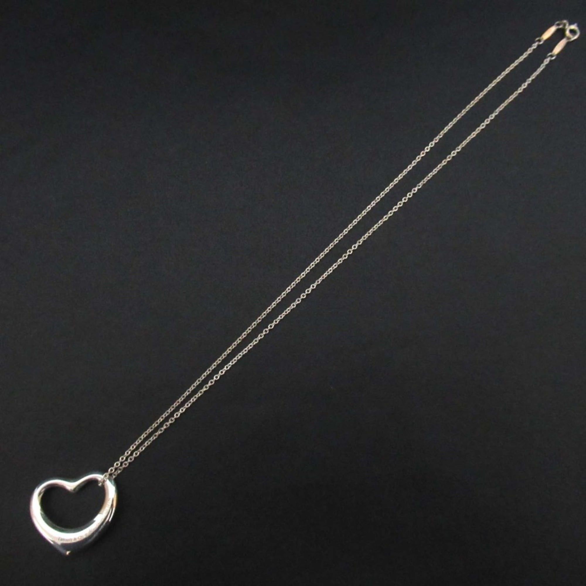Tiffany & Co. Tiffany & Co. Elsa Peretti Open Heart Large Necklace Pendant in 925 SV Silver for Women Size ONE SIZE - 3 Thumbnail