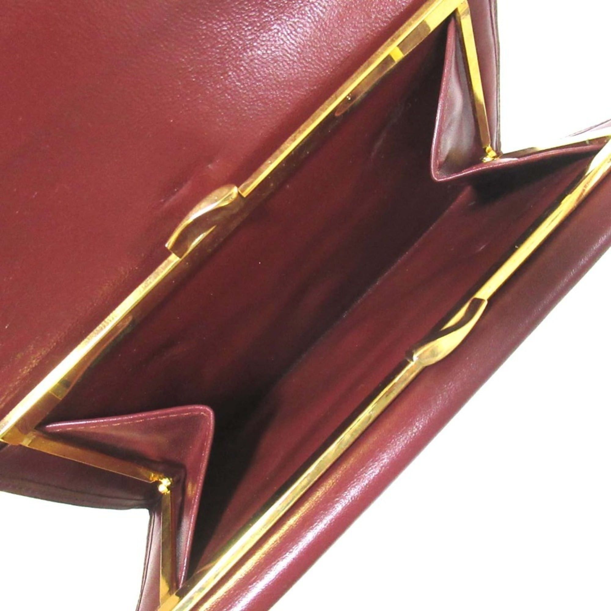 Cartier Cartier Must Line Bifold Long Wallet with Bill Compartment and Coin Purse, Bordeaux, for Men Women Size ONE SIZE - 9 Thumbnail