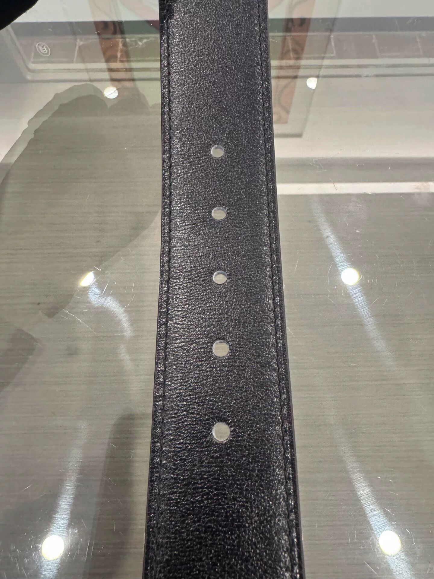 Hermes Hermes Romain 3.5cm Black Belt 90 Size ONE SIZE - 8 Thumbnail
