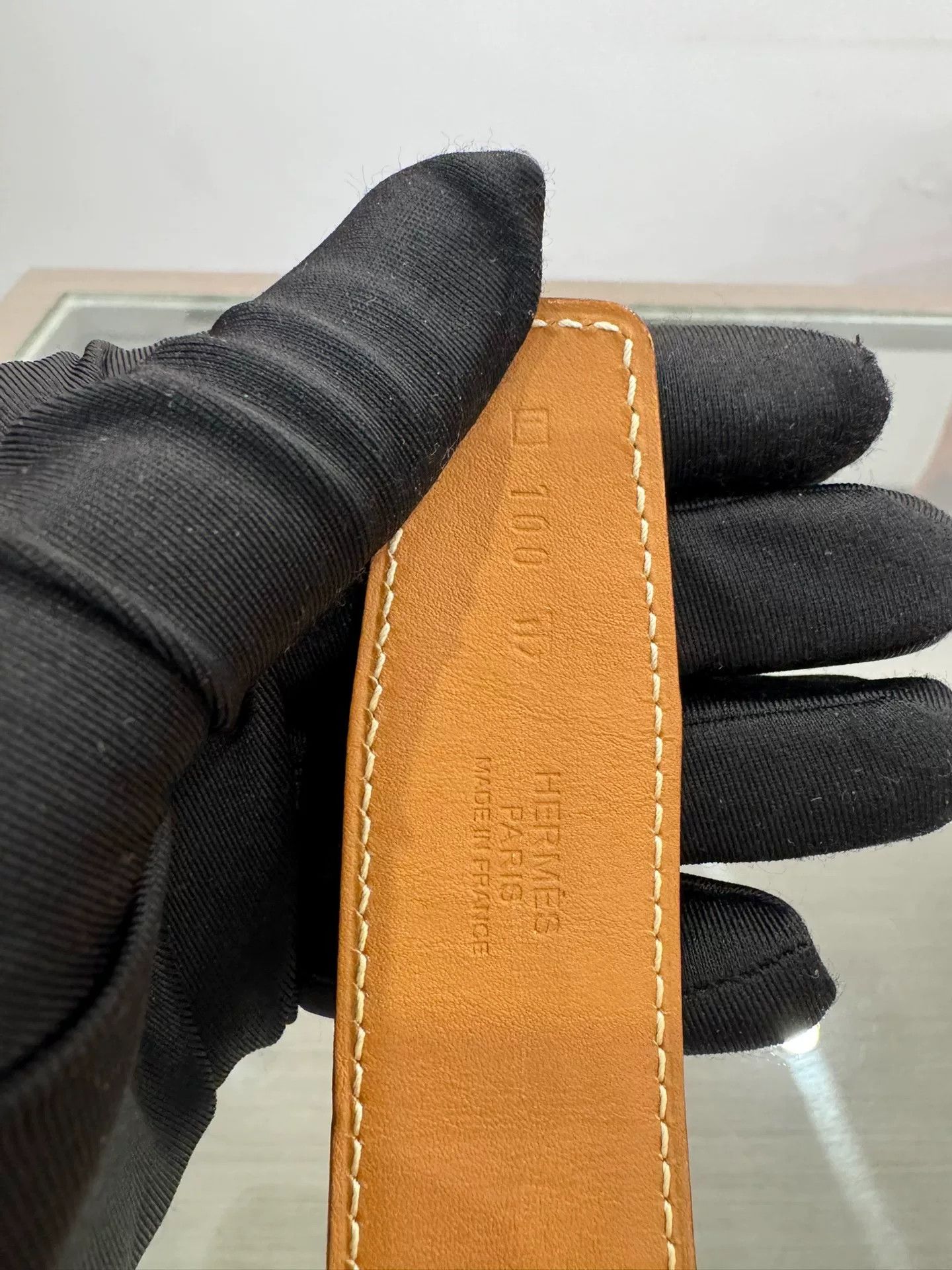 Hermes Hermes Men's White Brown H Buckle Belt Size ONE SIZE - 6 Thumbnail