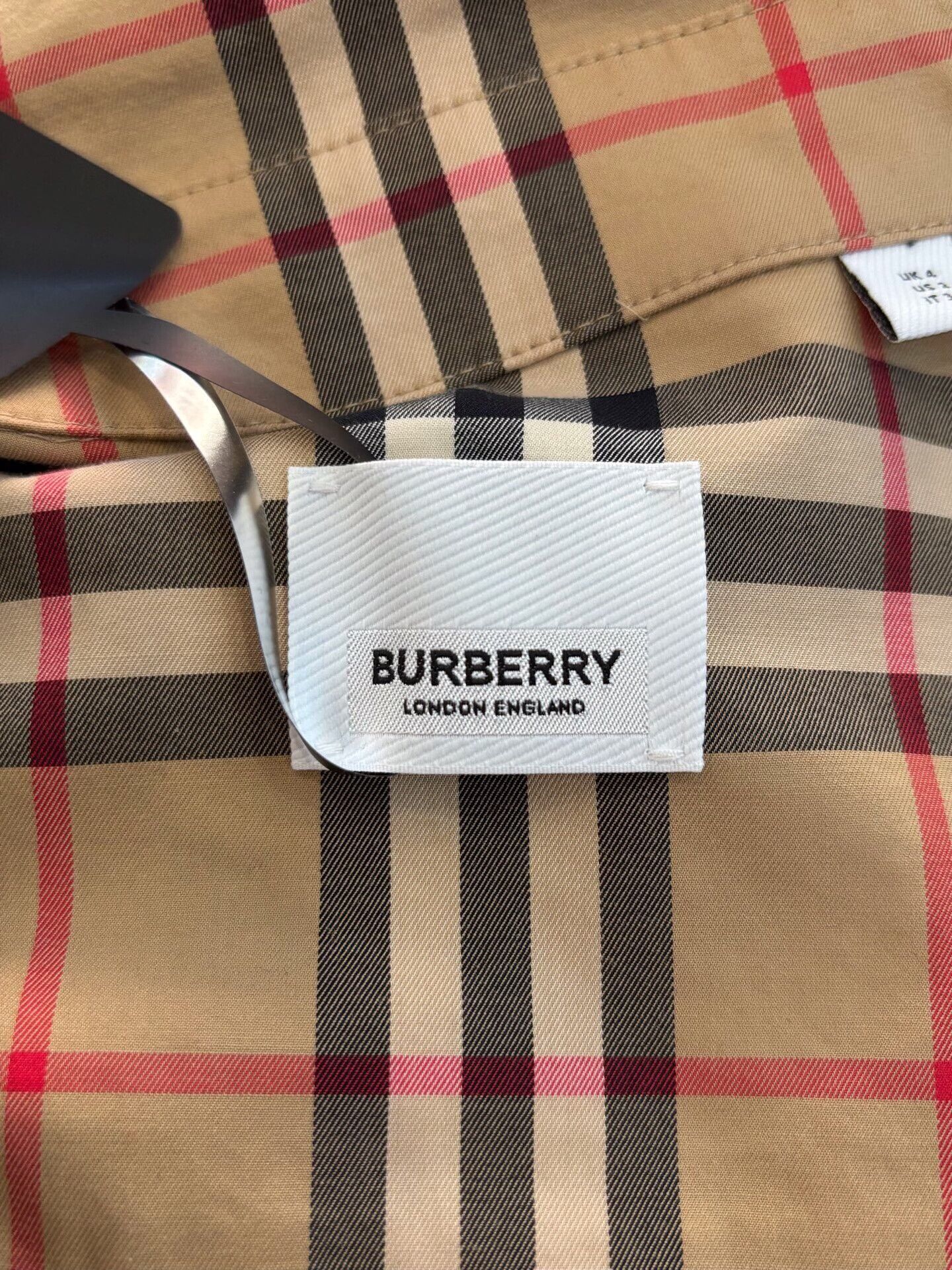 Burberry Burberry Striped LOVE Logo Men's Brown Shirt Jacket Size US M / EU 48-50 / 2 - 5 Thumbnail