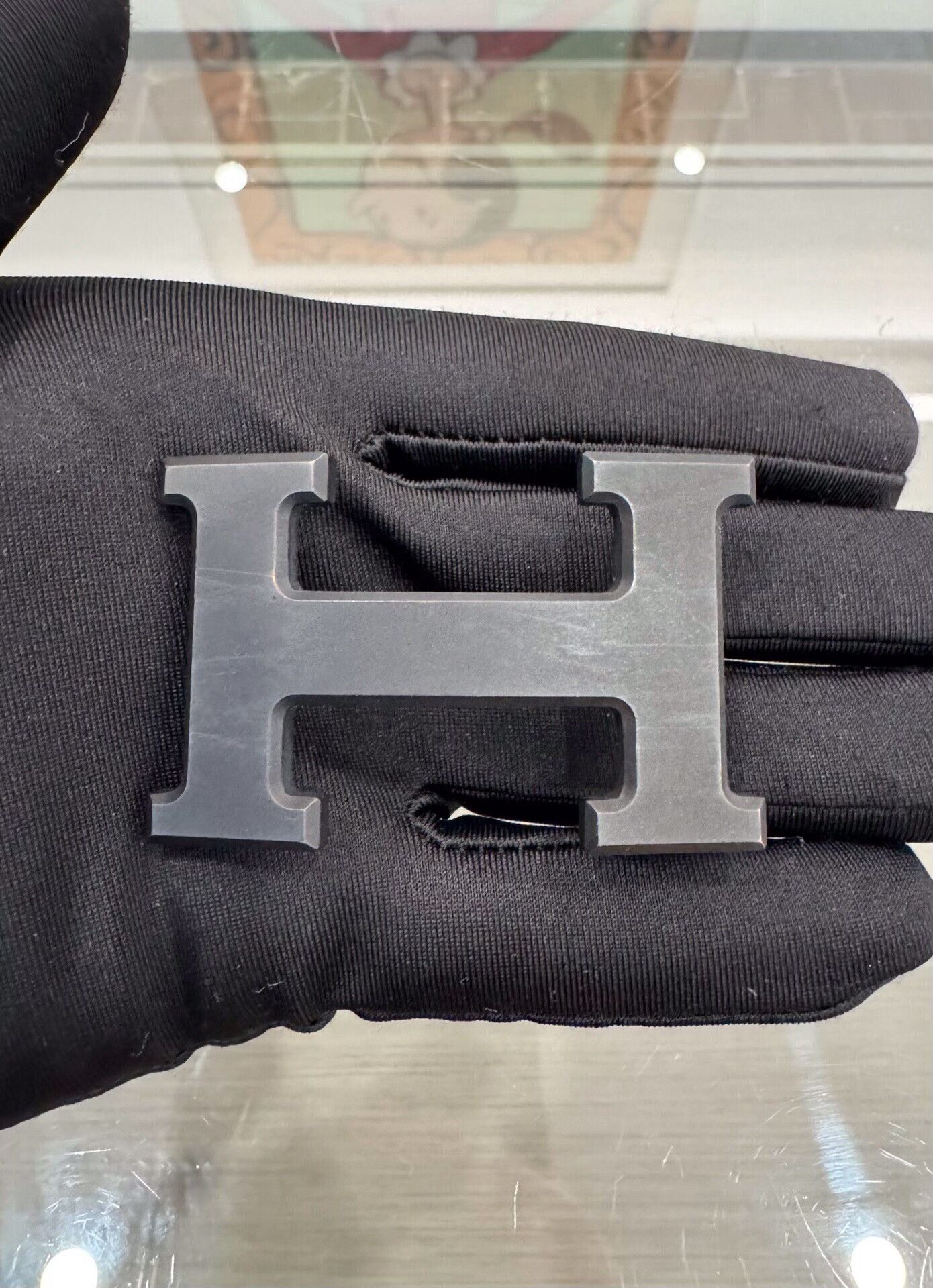 Hermes Hermes Black & Chocolate H Buckle Belt 85 Size ONE SIZE - 7 Thumbnail