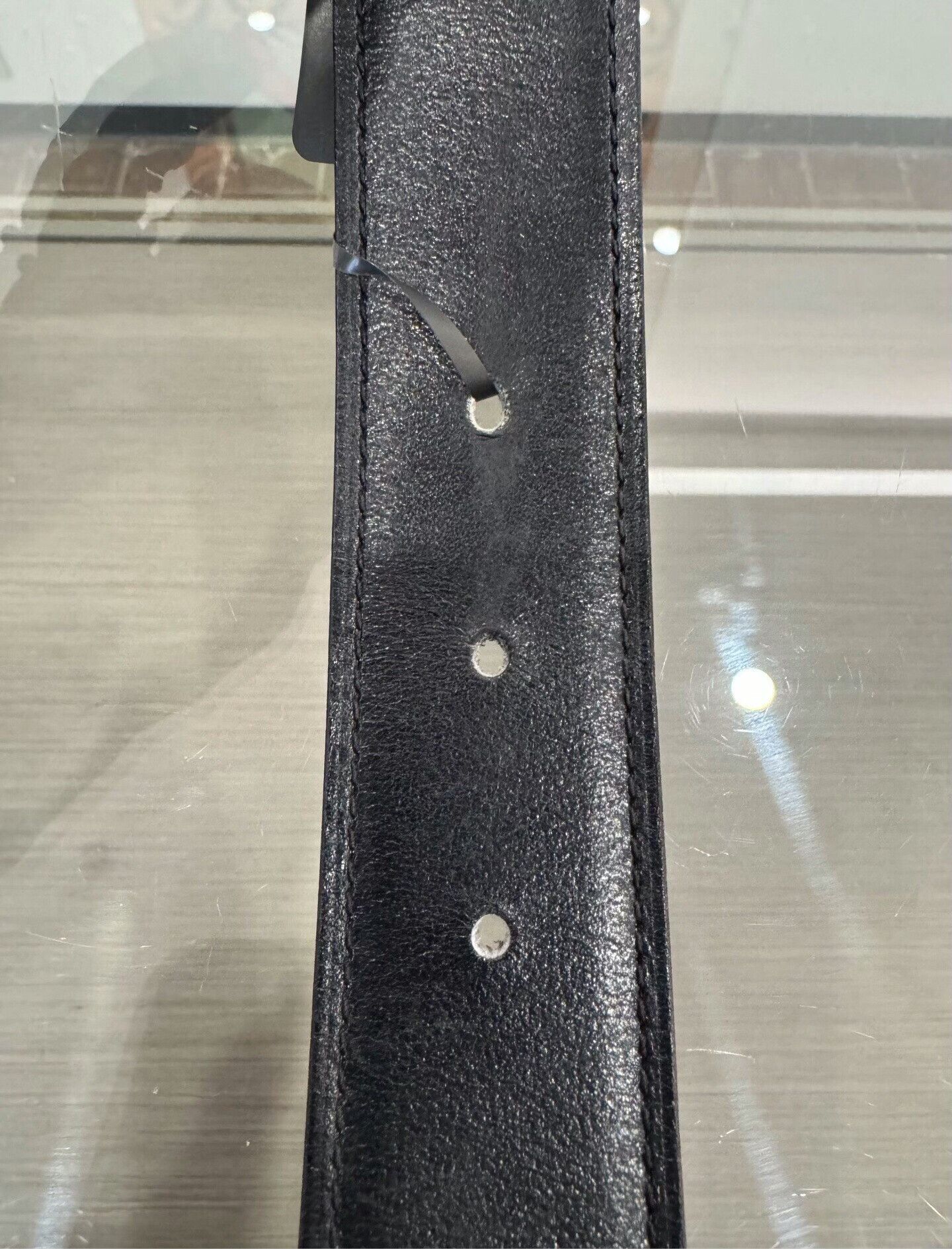 Hermes Hermes Black & Chocolate H Buckle Belt 85 Size ONE SIZE - 6 Thumbnail