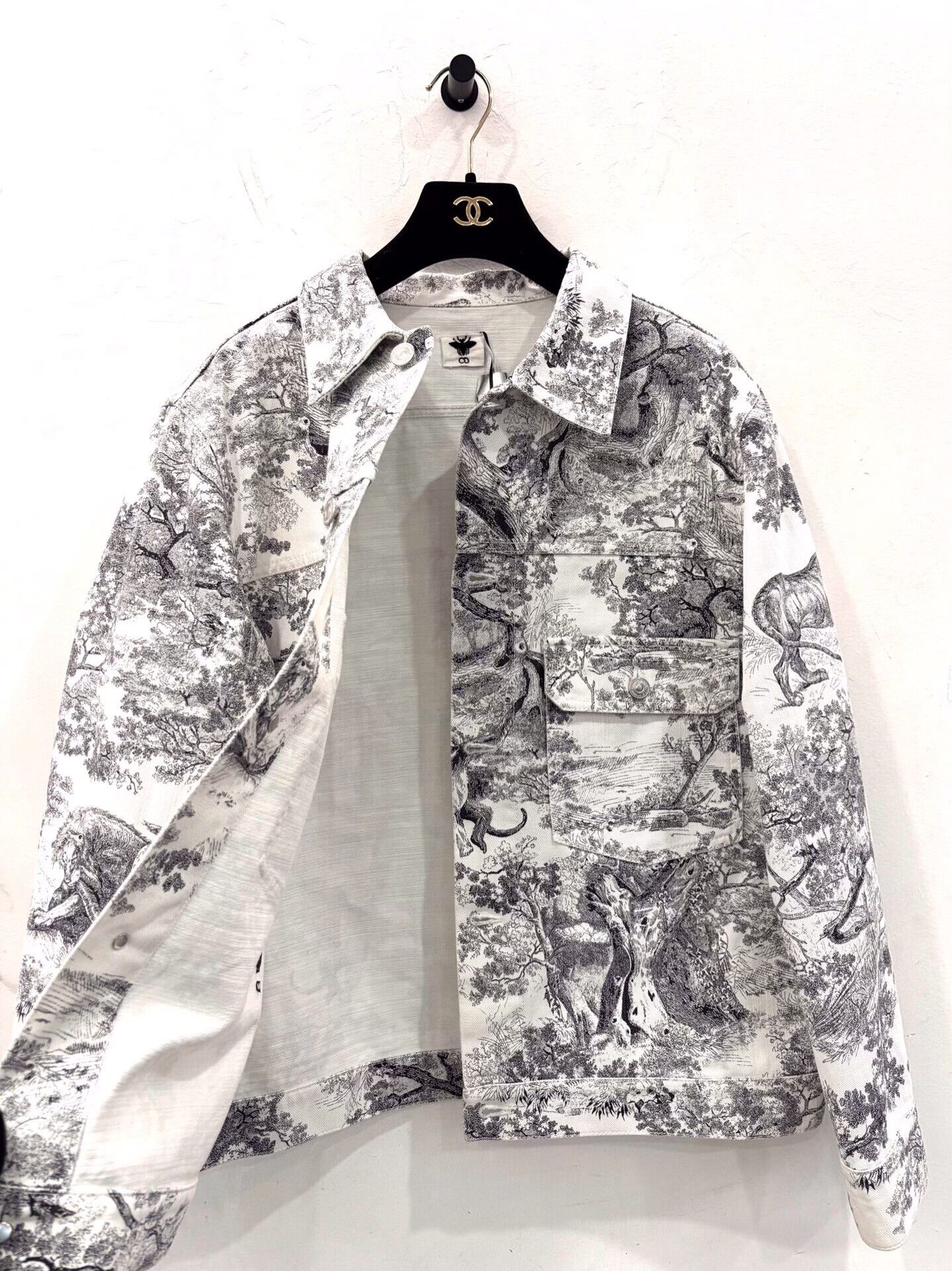 Dior Dior Zoo Collection Black White Denim Jacket Size US M / EU 48-50 / 2 - 4 Thumbnail