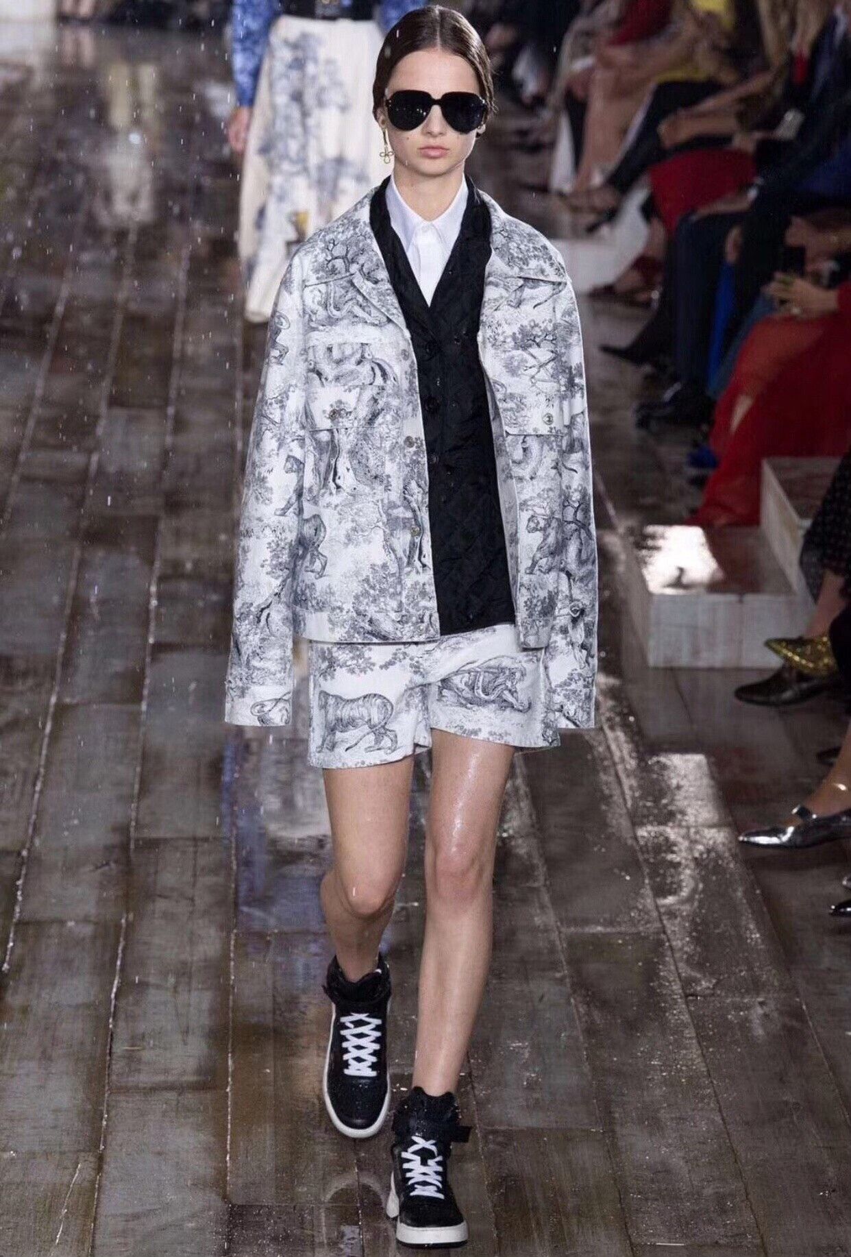 Dior Dior Zoo Collection Black White Denim Jacket Size US M / EU 48-50 / 2 - 2 Thumbnail