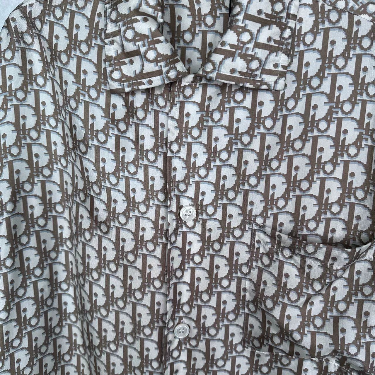 Dior Dior Monogram All-Over Short-Sleeve Shirt Size M / US 6-8 / IT 42-44 - 3 Thumbnail
