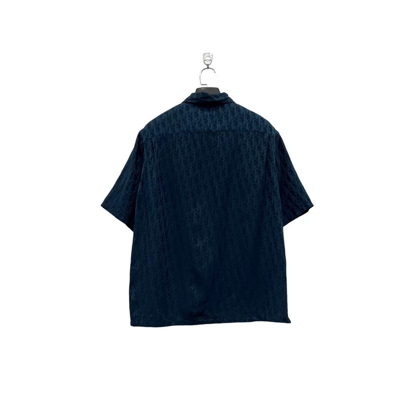 Dior Dior Silk Deep Blue Monogram Short Sleeve Shirt Size US M / EU 48-50 / 2 - 4 Thumbnail