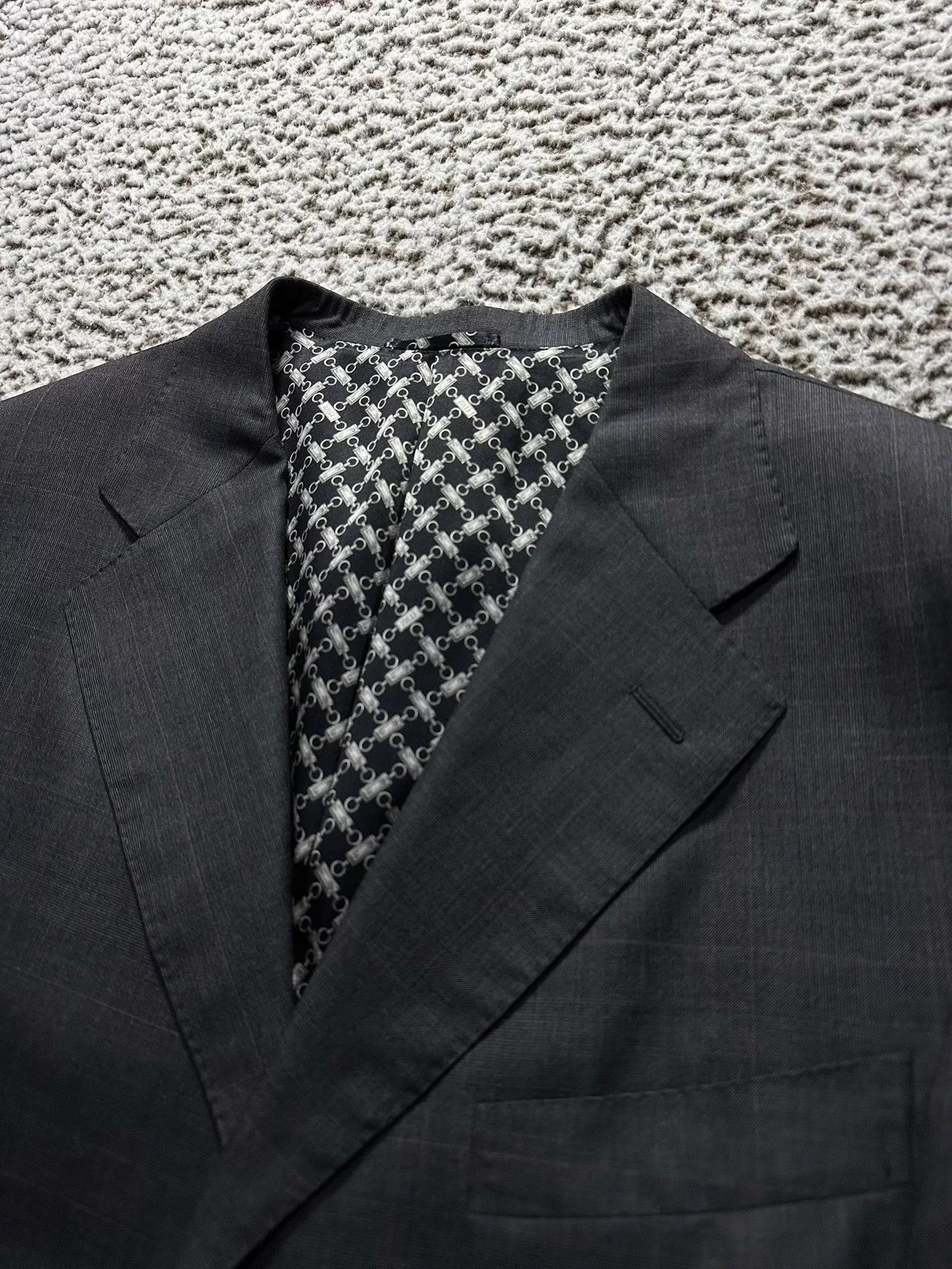 Zilli Black Plaid Formal Suit Set Size US M / EU 48-50 / 2 - 4 Thumbnail