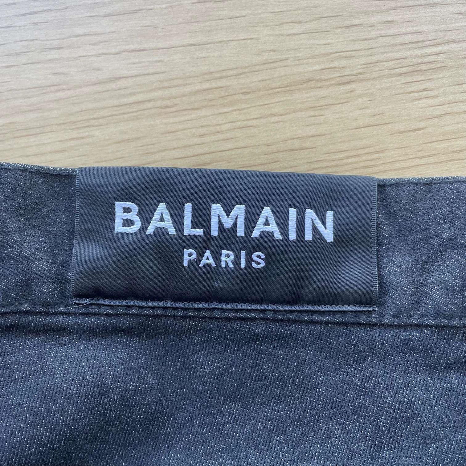 Balenciaga Distressed Black Denim Pants with Side Stripes Size US 32 / EU 48 - 3 Thumbnail
