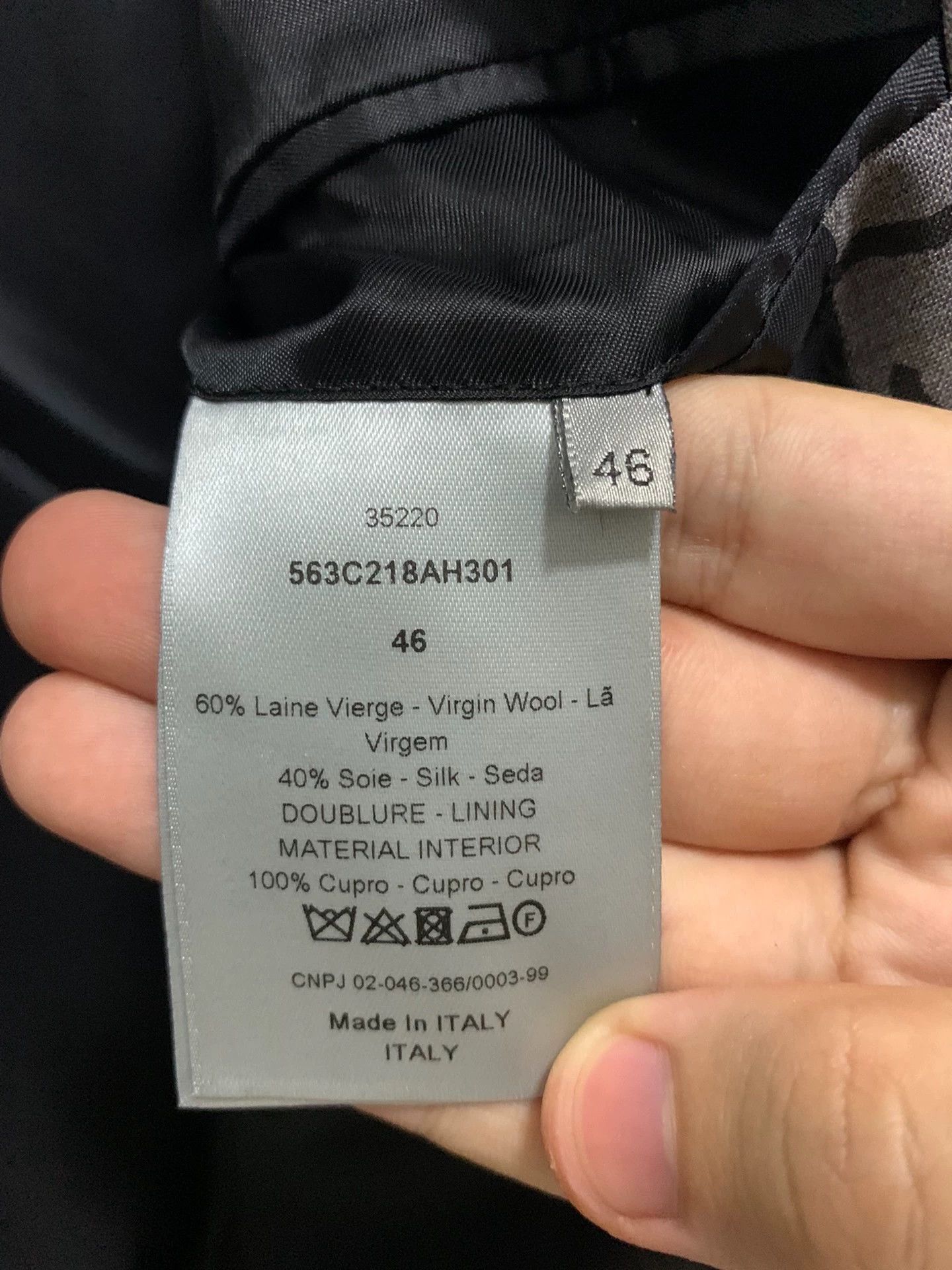 Dior Gray Handwriting Print Blazer Size US M / EU 48-50 / 2 - 5 Thumbnail
