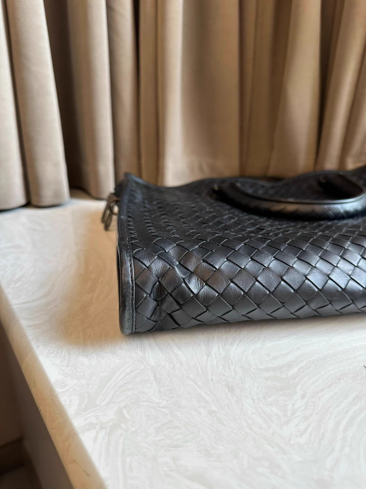Bvlgari Black Woven Briefcase with Adjustable Strap Size ONE SIZE - 7 Thumbnail