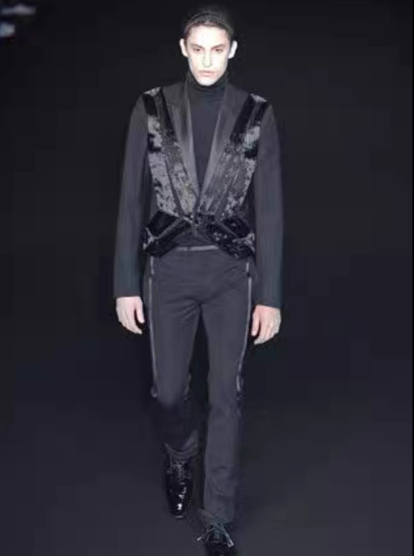 Dior Black Formal Fringe-Detailed Tailored Jacket Size US M / EU 48-50 / 2 - 9 Thumbnail