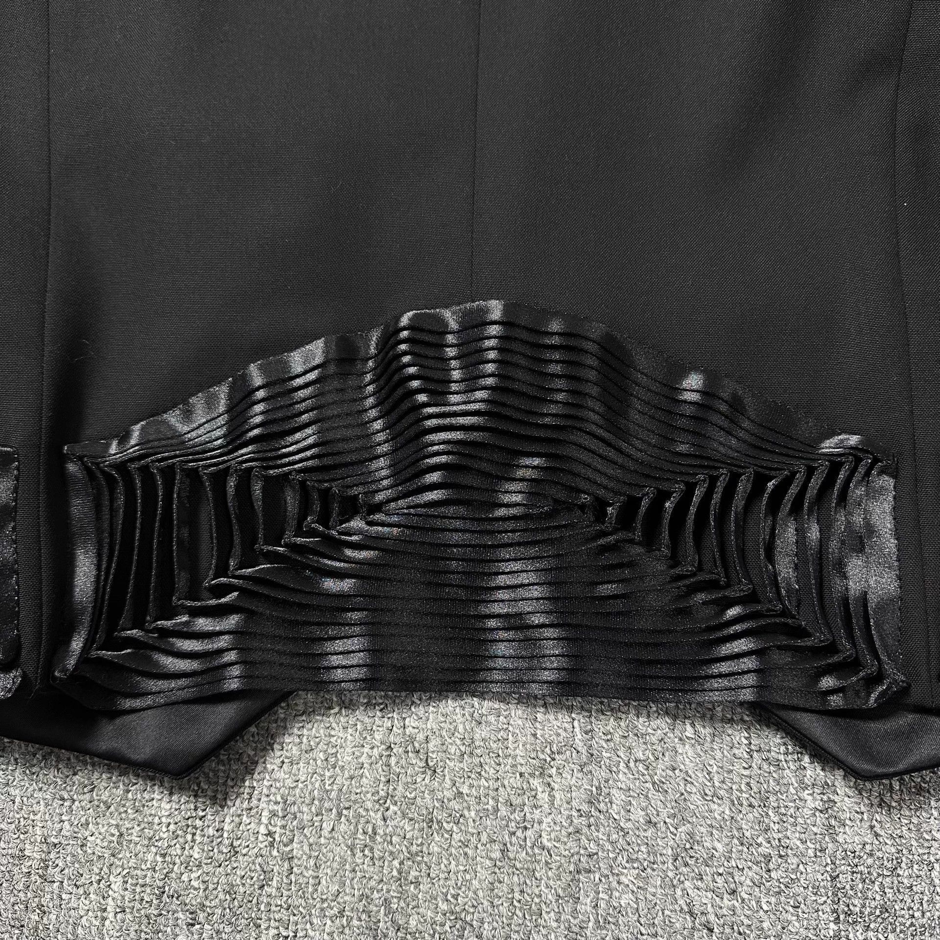 Dior Black Formal Fringe-Detailed Tailored Jacket Size US M / EU 48-50 / 2 - 5 Thumbnail