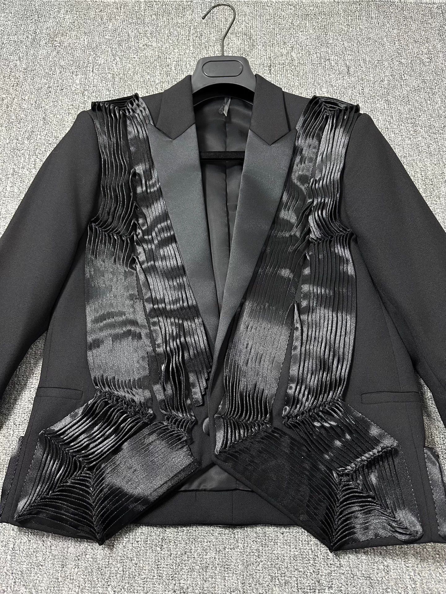 Dior Black Formal Fringe-Detailed Tailored Jacket Size US M / EU 48-50 / 2 - 2 Thumbnail
