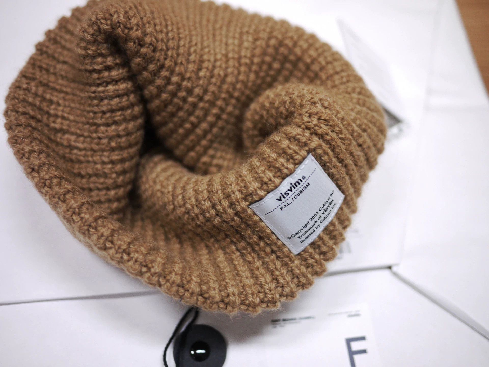 Visvim Brown Knit Beanie Hat Size ONE SIZE - 5 Thumbnail