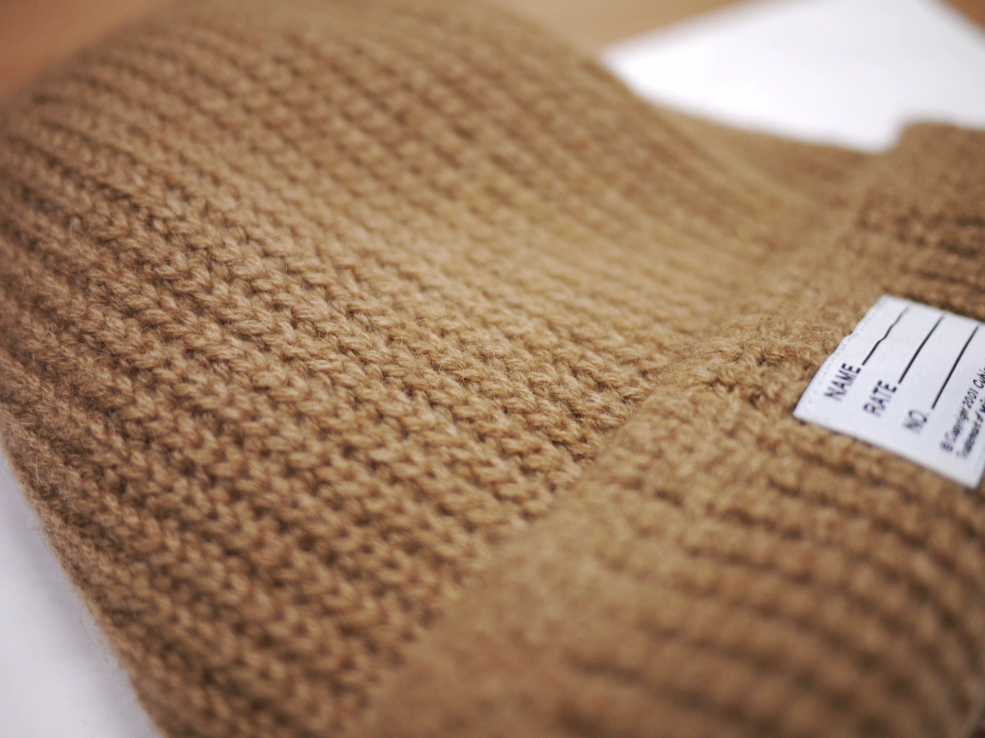 Visvim Brown Knit Beanie Hat Size ONE SIZE - 7 Thumbnail