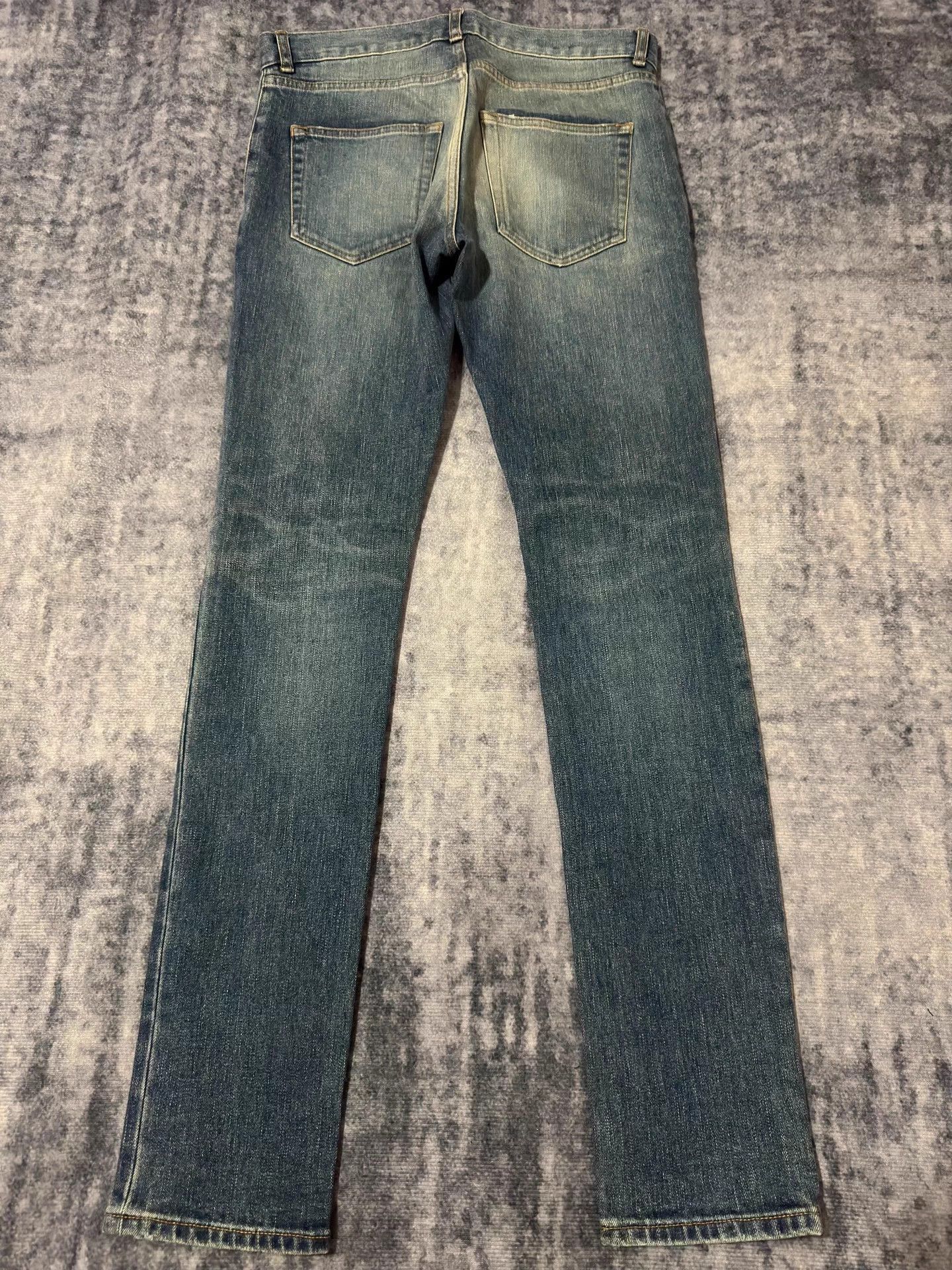 Saint Laurent Paris Blue Distressed Denim Jeans Size US 29 - 2 Thumbnail