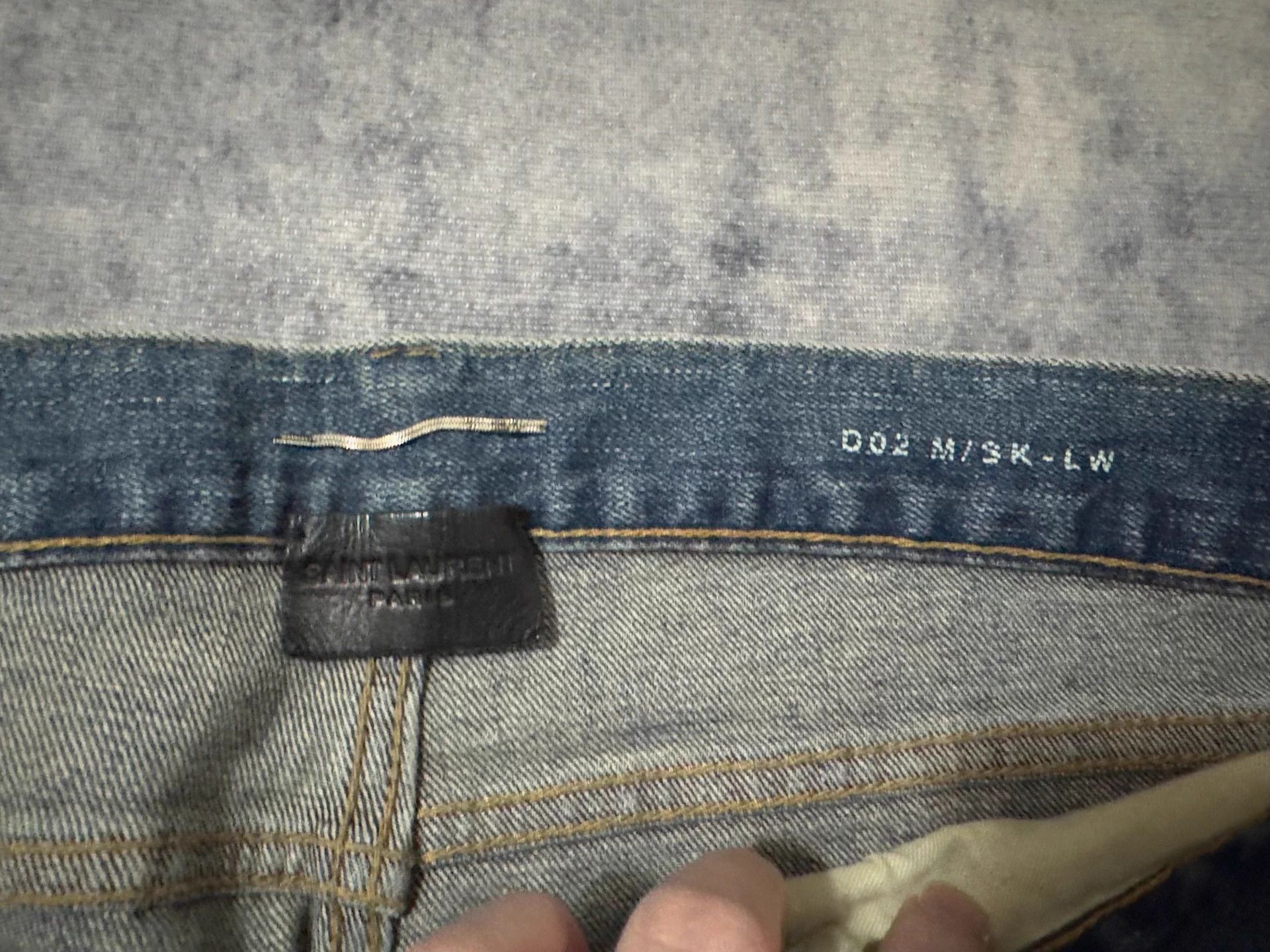 Saint Laurent Paris Blue Distressed Denim Jeans Size US 29 - 6 Thumbnail