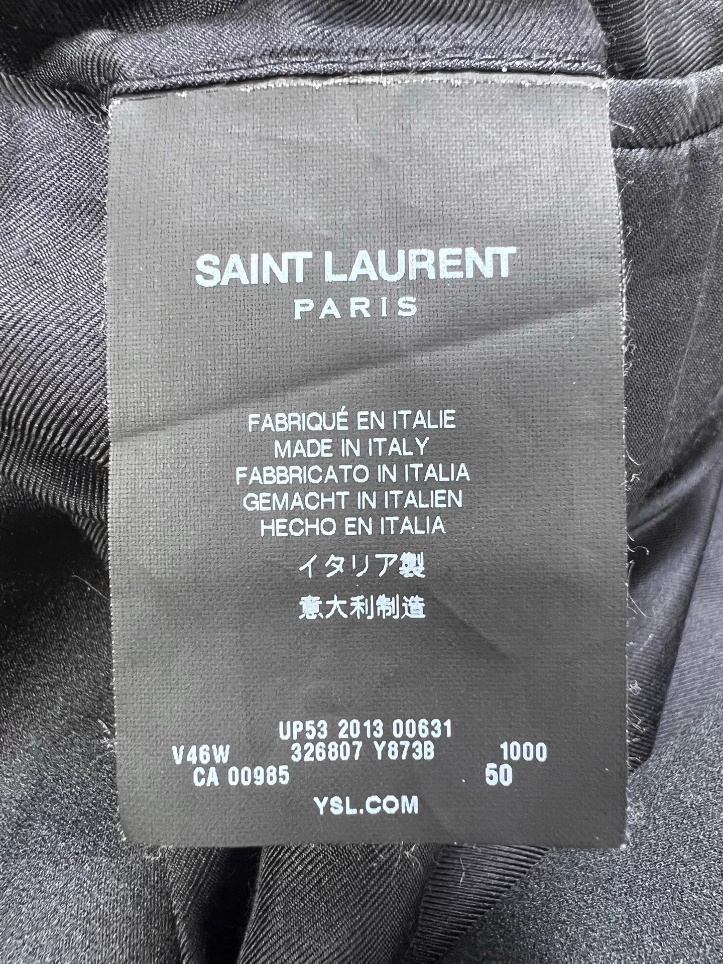Saint Laurent Paris Black Single-Button Blazer Size US M / EU 48-50 / 2 - 5 Thumbnail