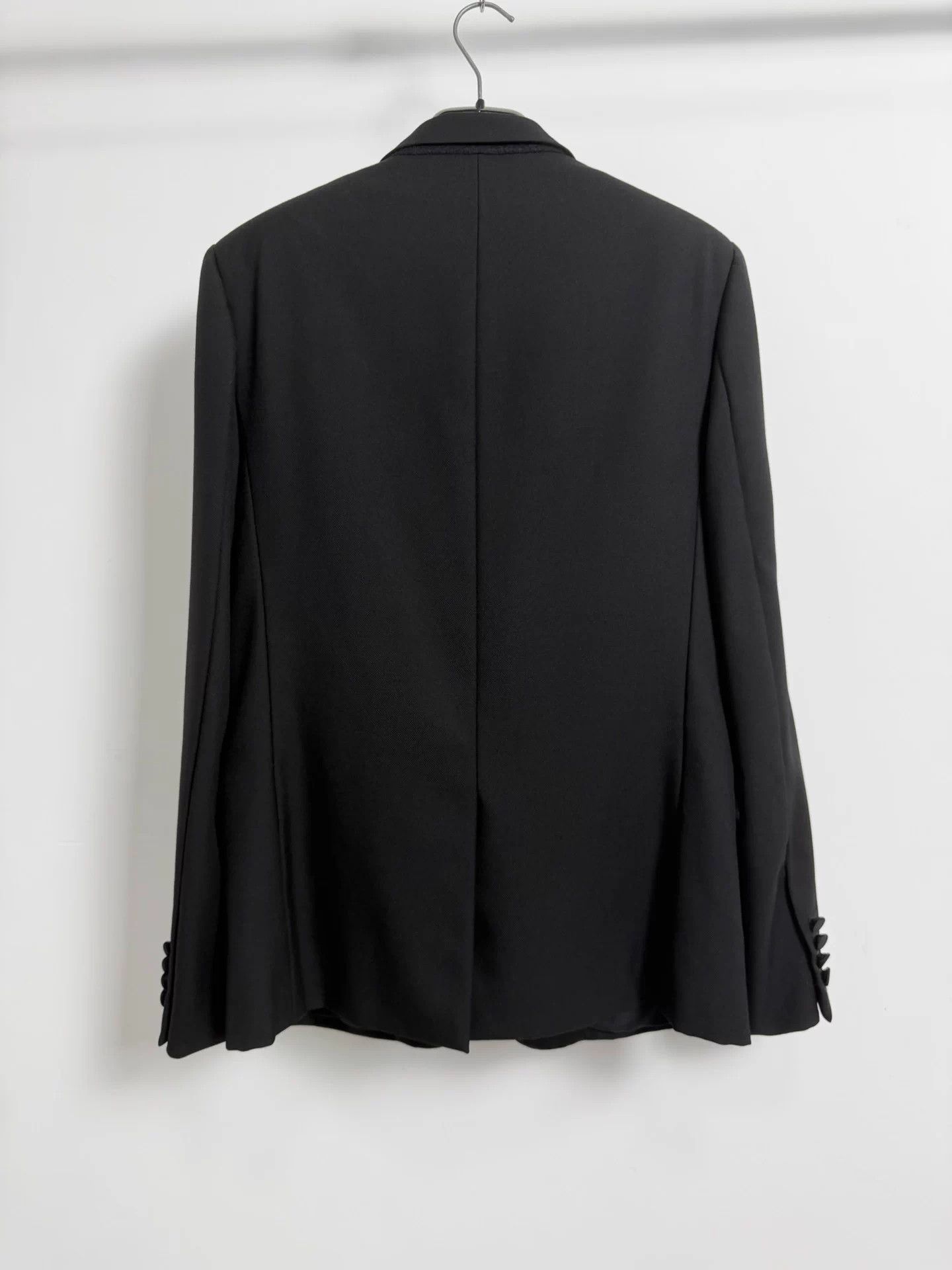 Saint Laurent Paris Black Single-Button Blazer Size US M / EU 48-50 / 2 - 2 Thumbnail
