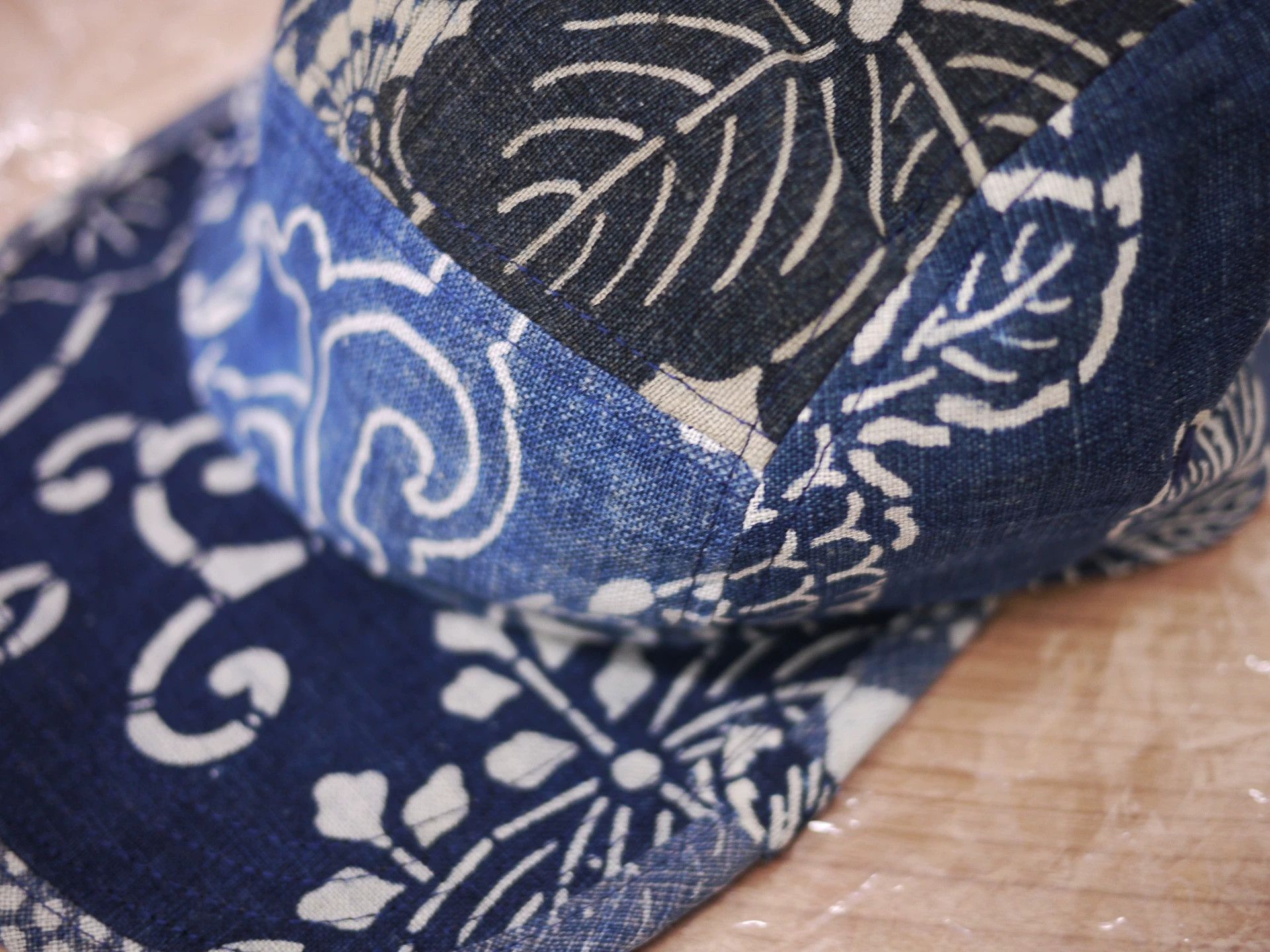 Visvim Blue Indigo Patterned Cap Size ONE SIZE - 6 Thumbnail