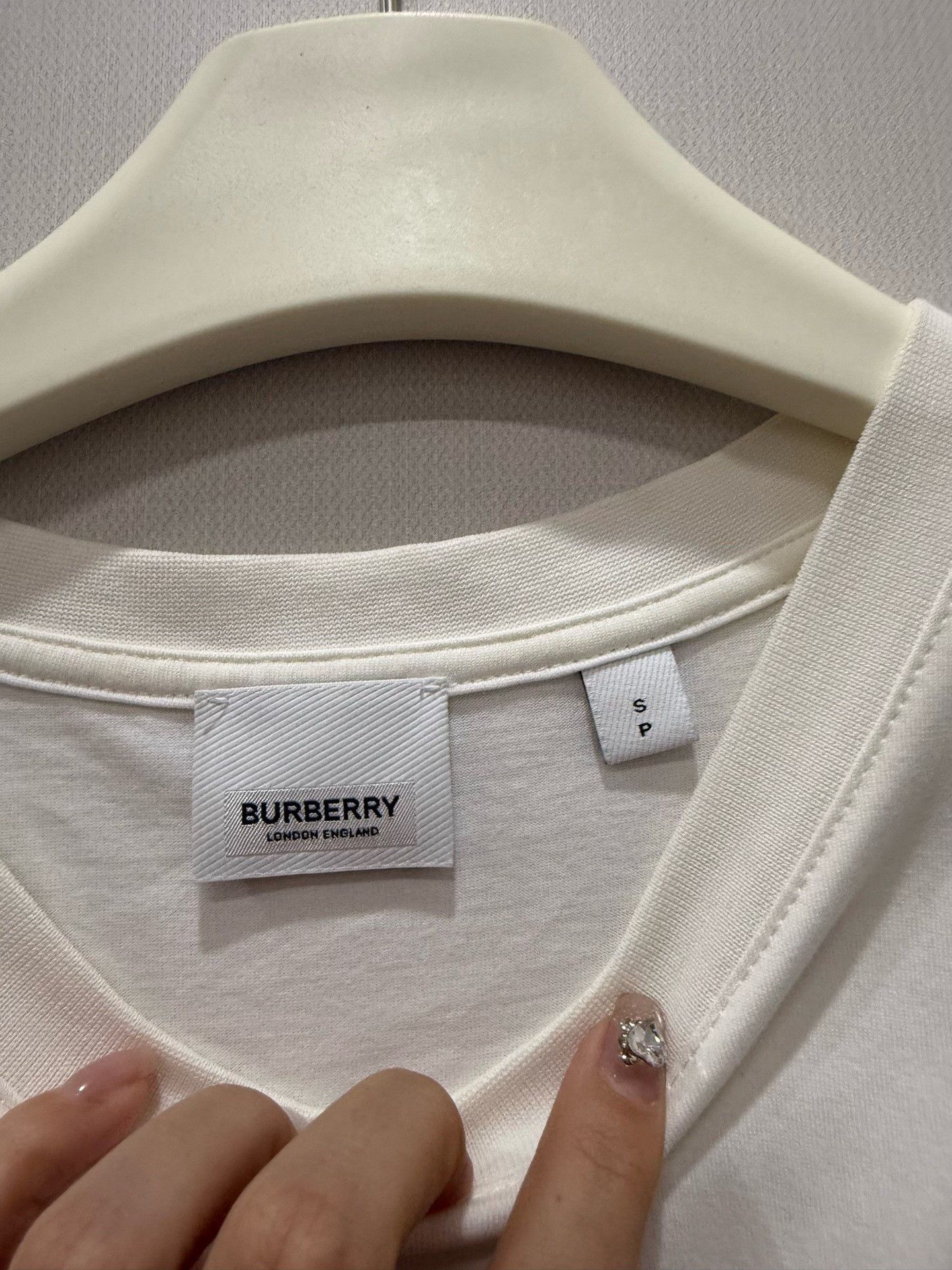 Burberry Burberry White Check Pocket T-Shirt Size US M / EU 48-50 / 2 - 2 Thumbnail