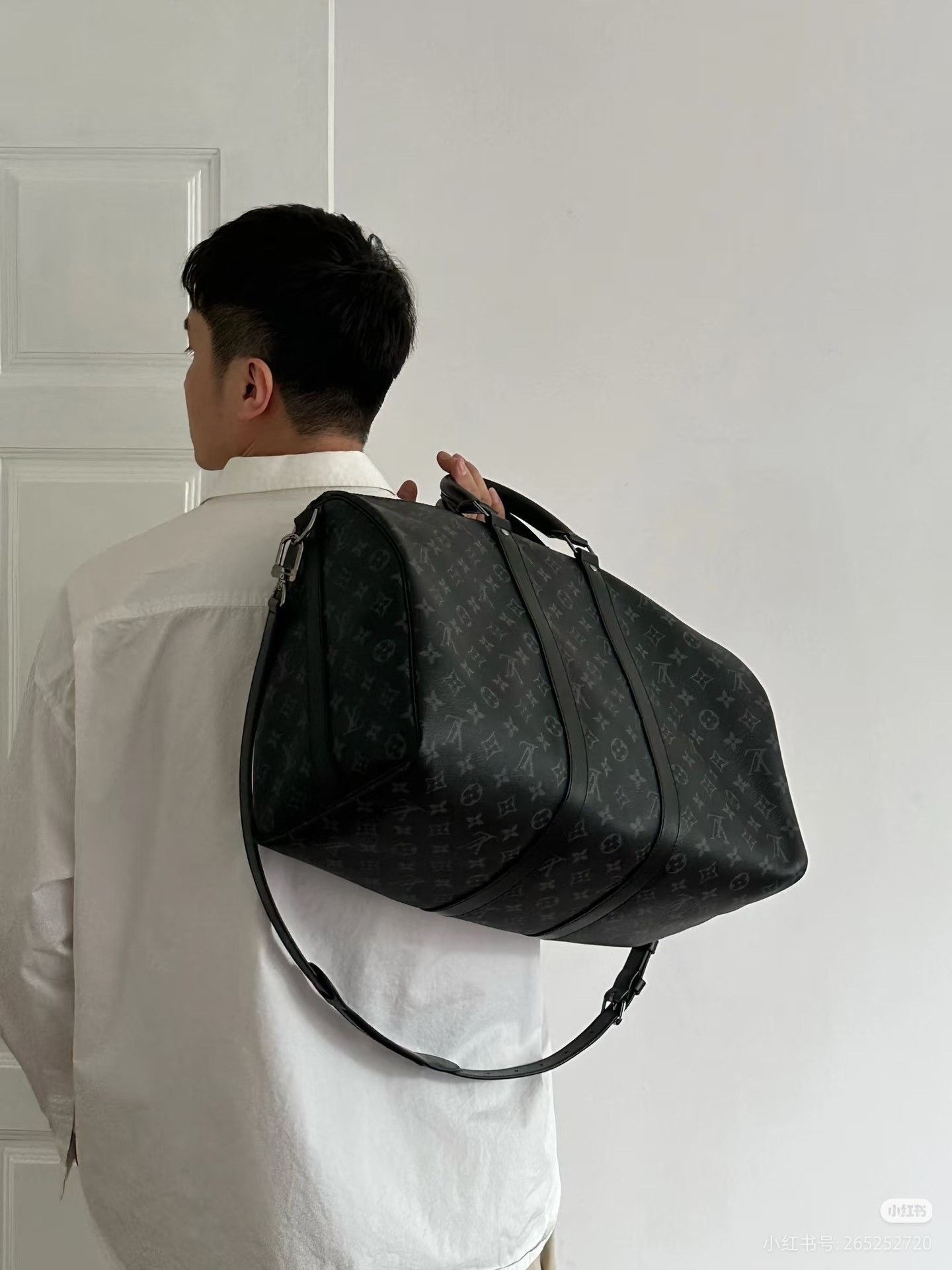 Louis Vuitton Louis Vuitton Keepall 45 Black Monogram Size ONE SIZE - 6 Thumbnail