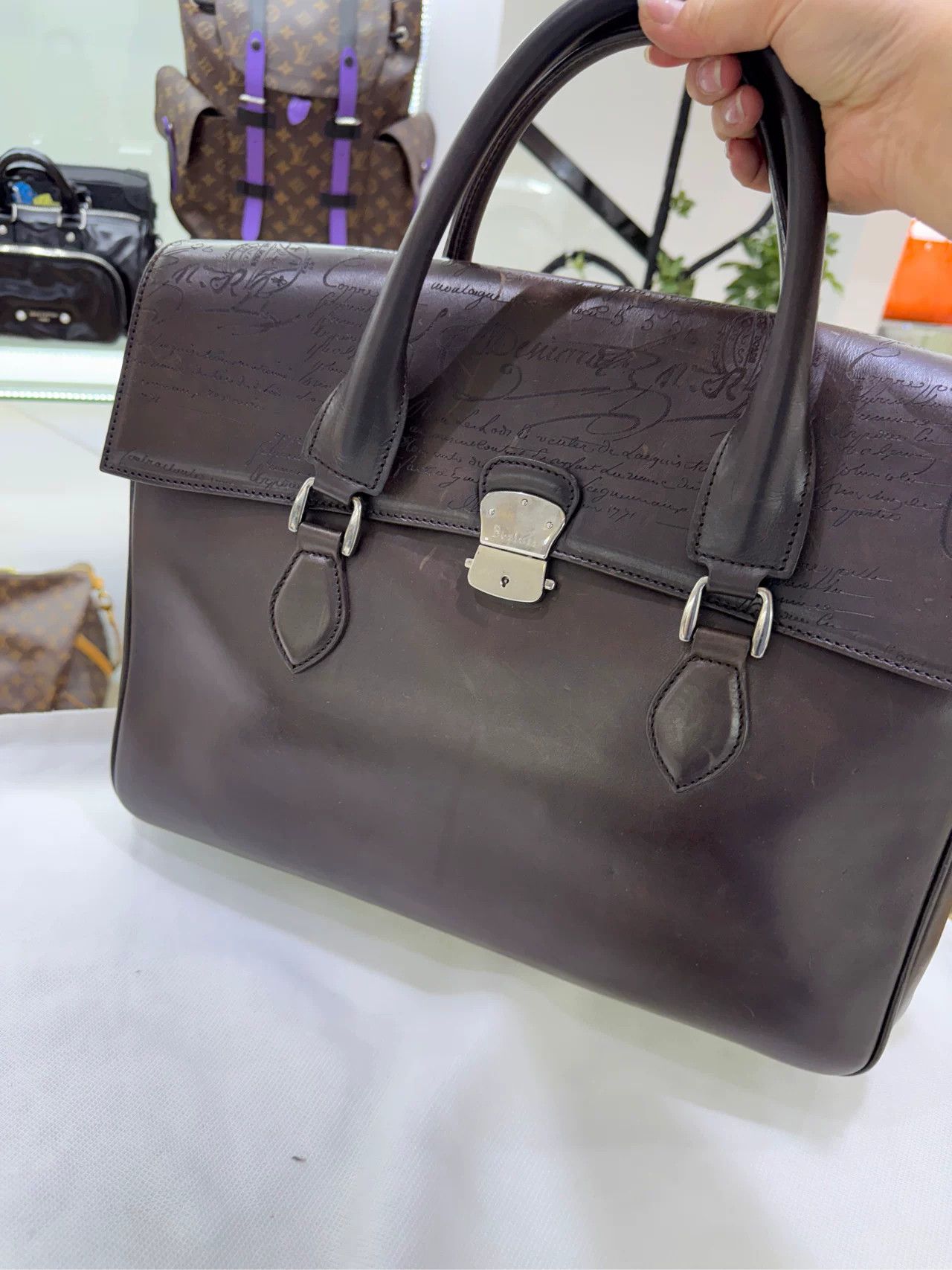 Berluti Berluti Classic Doctor Briefcase Engraved Size ONE SIZE - 4 Thumbnail