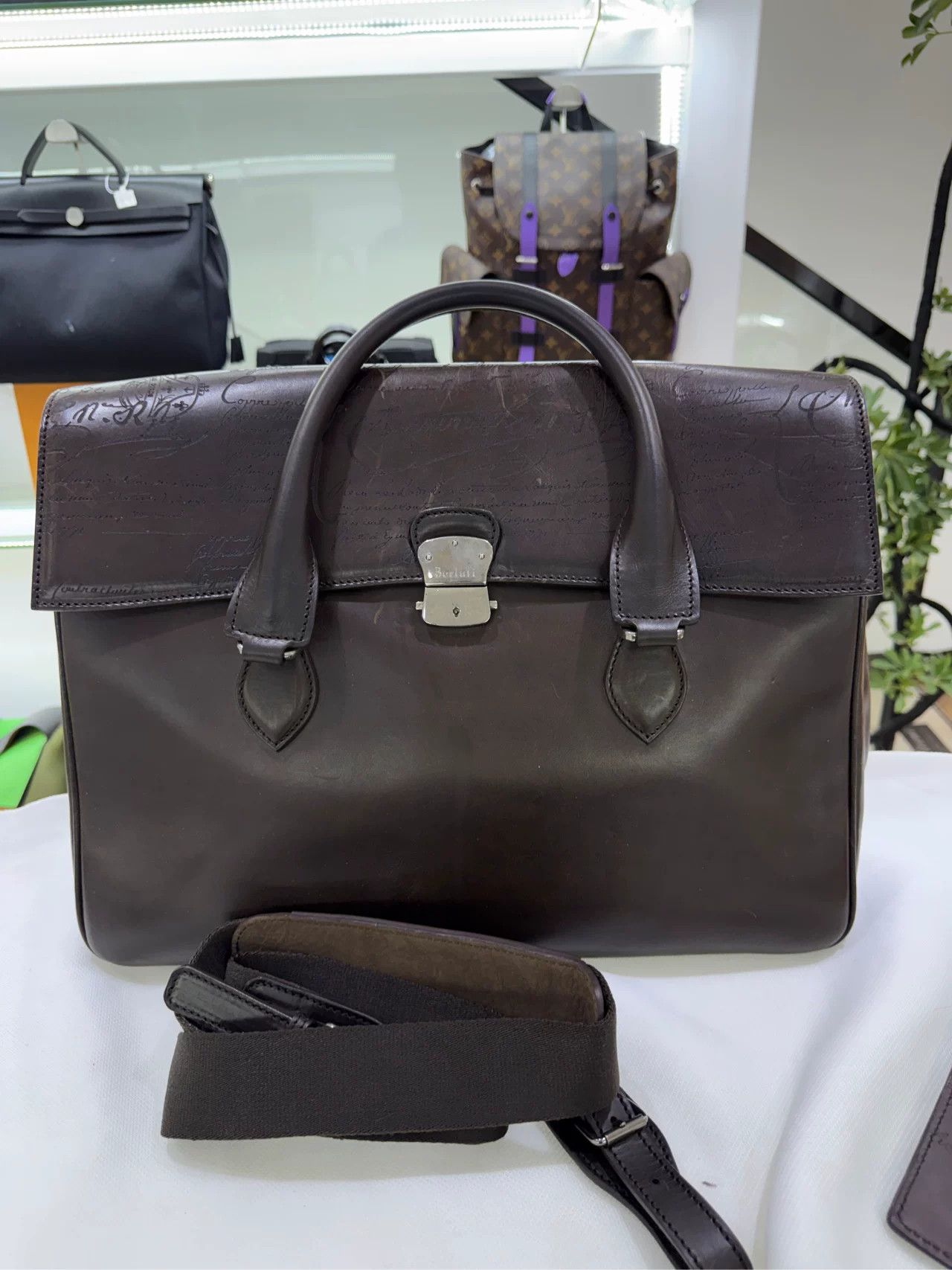 Berluti Berluti Classic Doctor Briefcase Engraved Size ONE SIZE - 3 Thumbnail