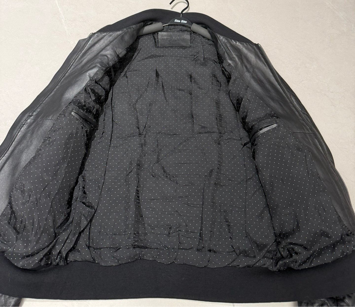 Dolce & Gabbana Dolce & Gabbana Lambskin Black Leather Jacket Size US M / EU 48-50 / 2 - 6 Thumbnail