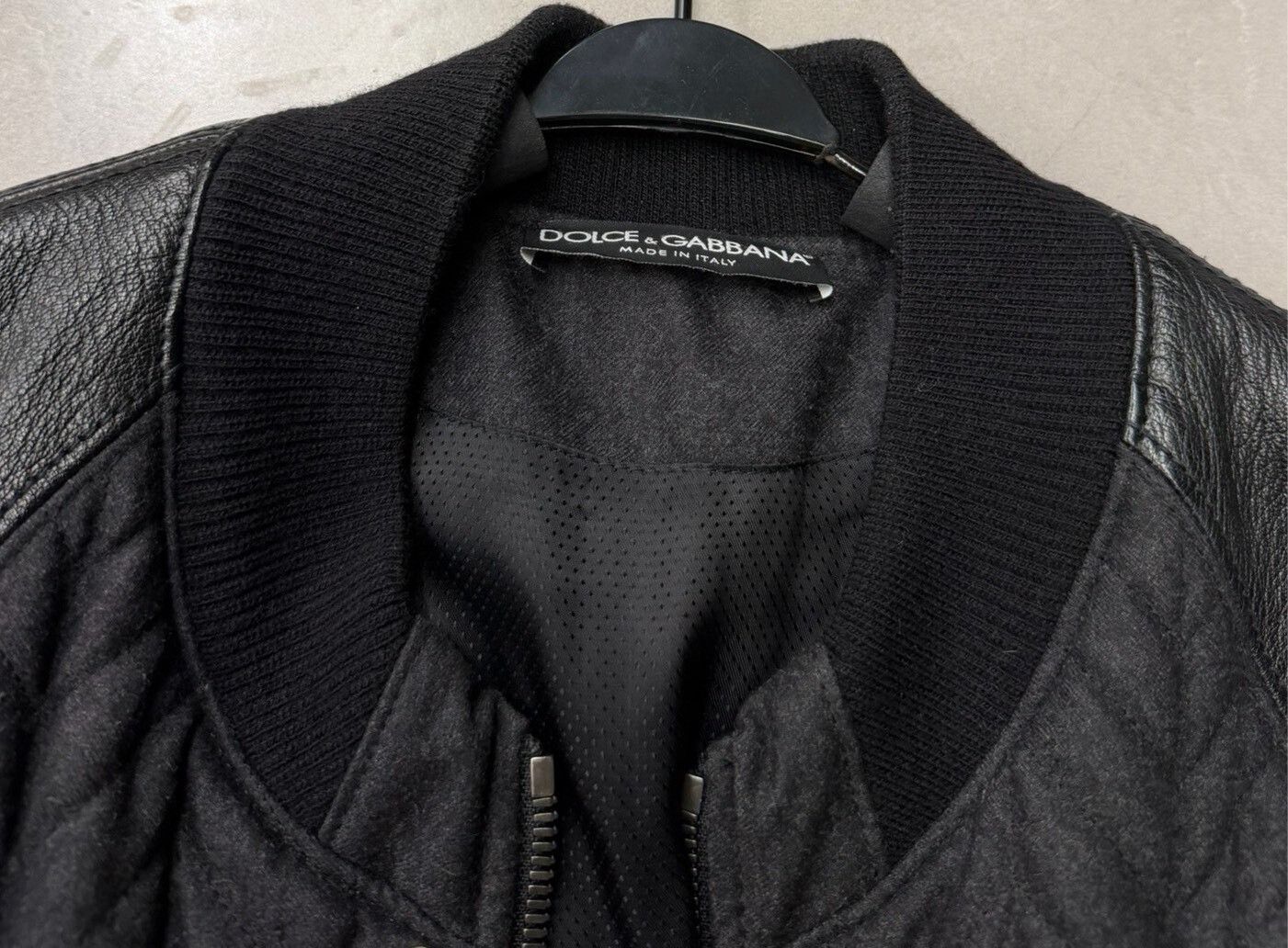Dolce & Gabbana Dolce & Gabbana Lambskin Patchwork Leather Jacket Size US S / EU 44-46 / 1 - 4 Thumbnail