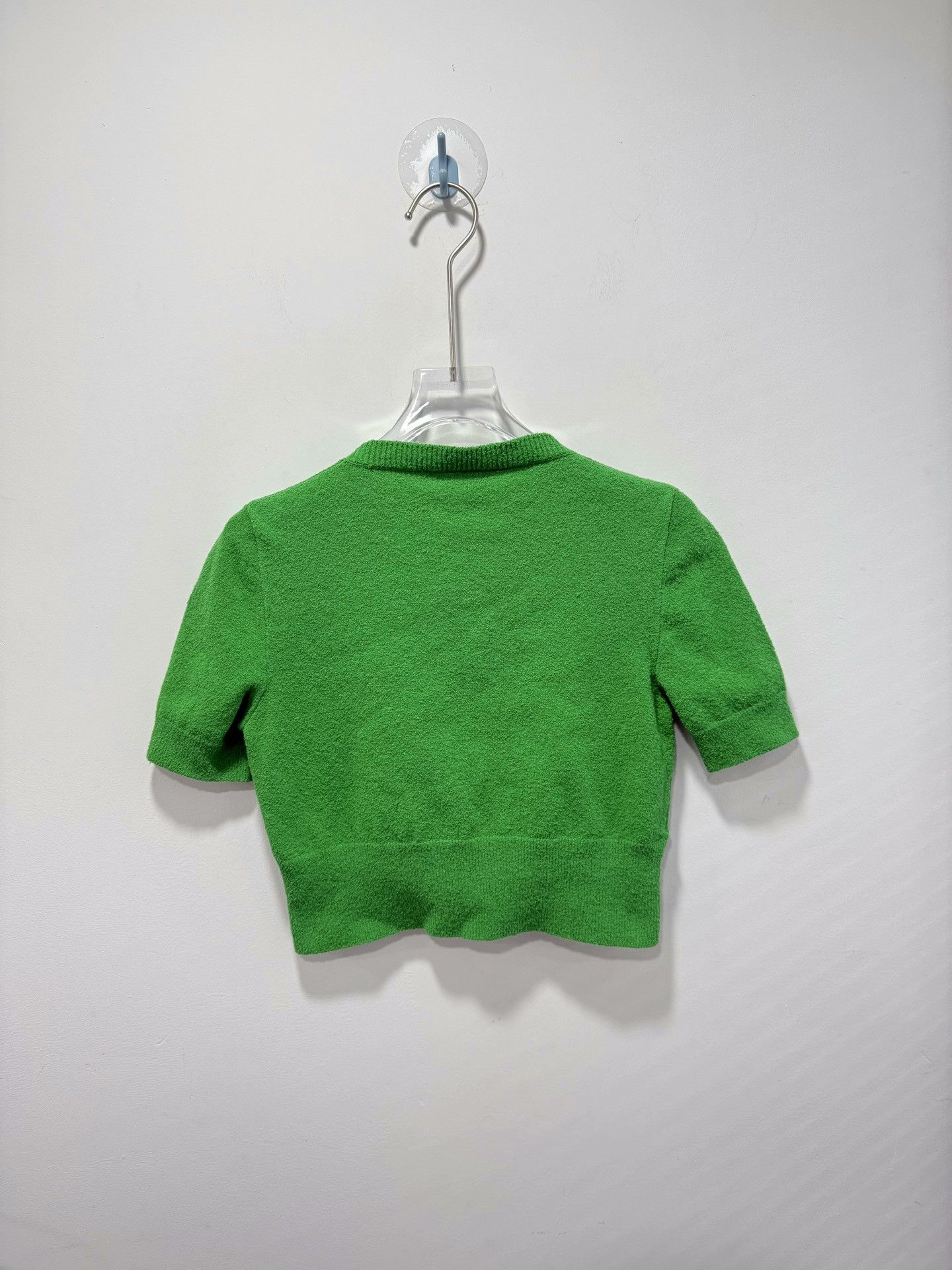 Miu Miu Miu Miu Green Knit Short Sleeve Size M / US 6-8 / IT 42-44 - 2 Thumbnail