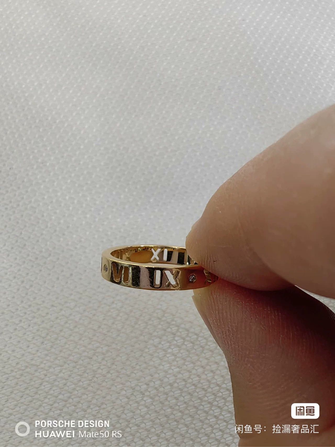 Tiffany & Co. Tiffany Roman Hollow Four-Diamond Ring Size ONE SIZE - 3 Thumbnail