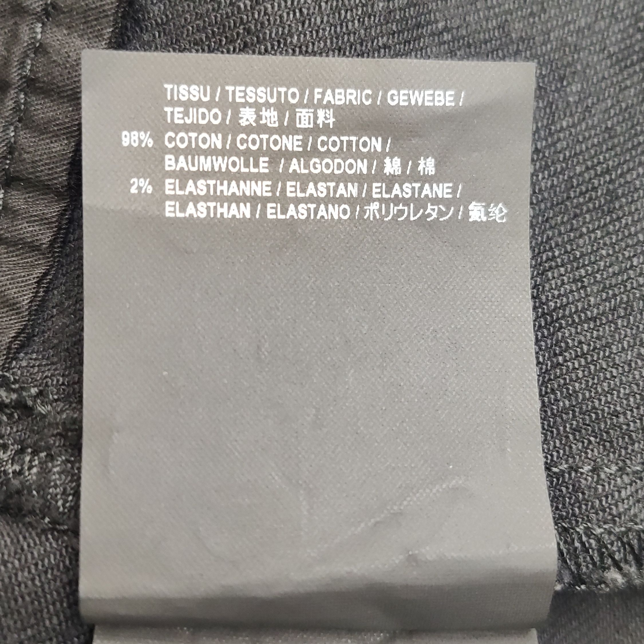 Saint Laurent Paris Saint Laurent Black Patterned Slim Jeans Size US 27 - 14 Thumbnail