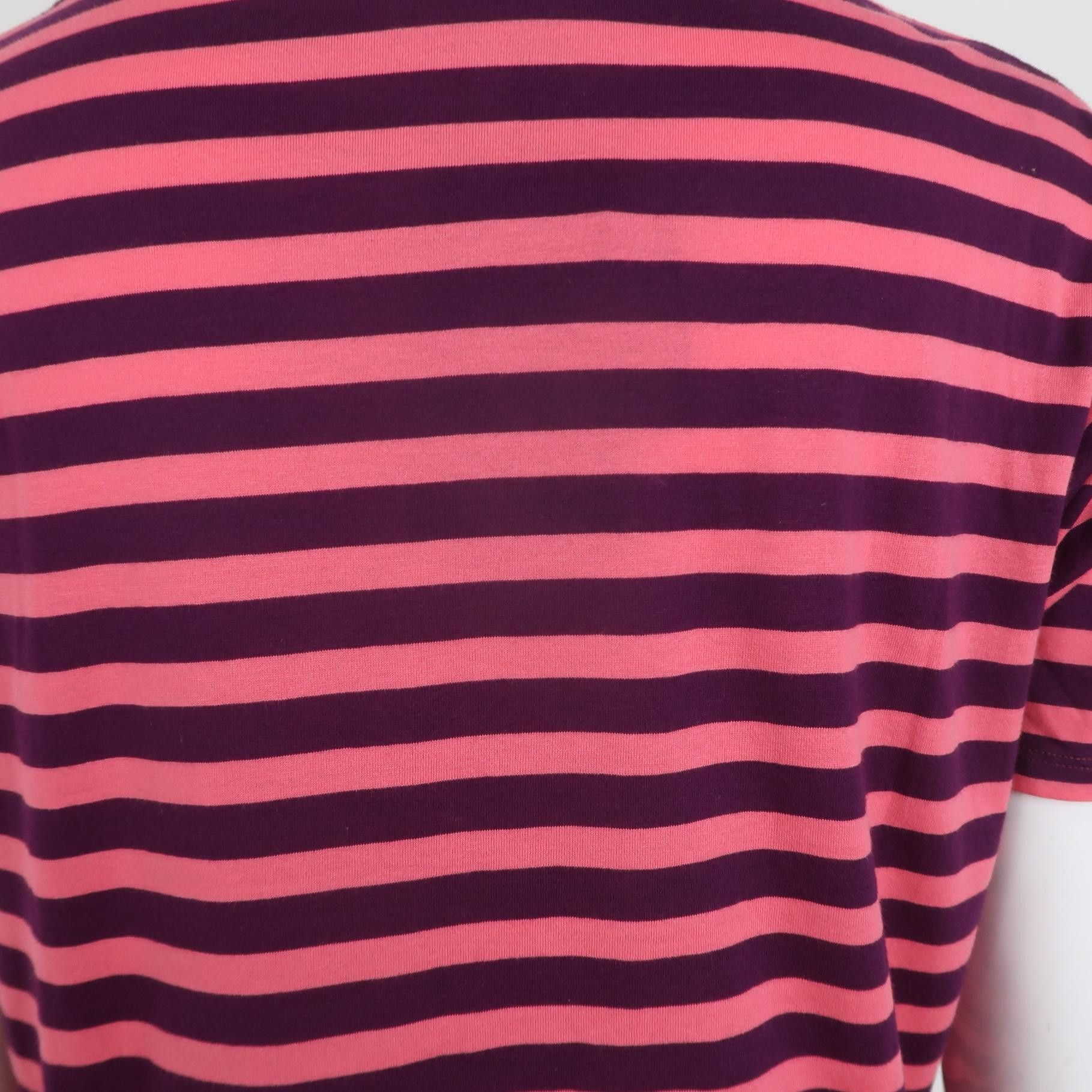 Saint Laurent Paris Saint Laurent L Striped Cotton Crew Neck T-Shirt Size US L / EU 52-54 / 3 - 6 Thumbnail