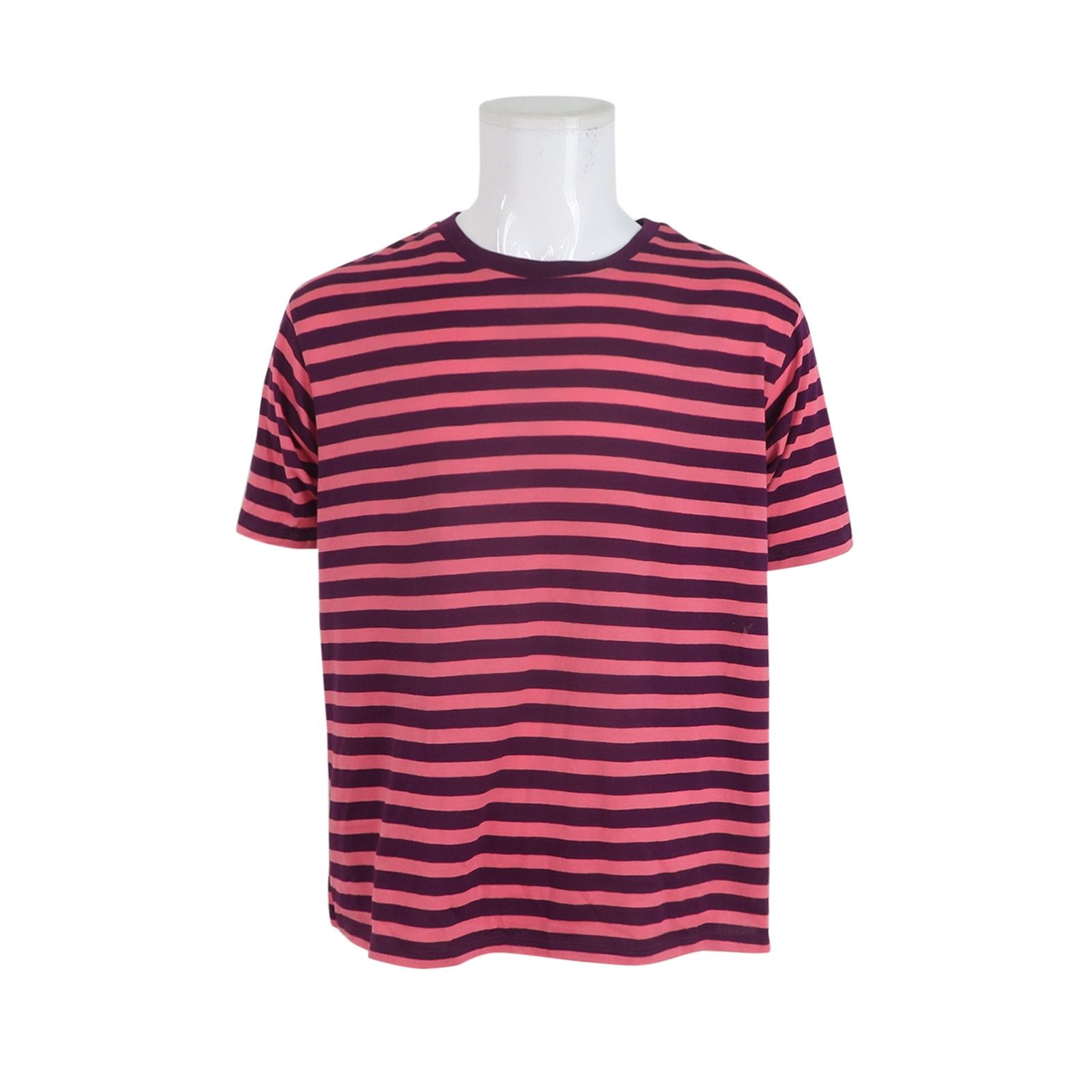 Saint Laurent Paris Saint Laurent L Striped Cotton Crew Neck T-Shirt Size US L / EU 52-54 / 3 - 18 Thumbnail
