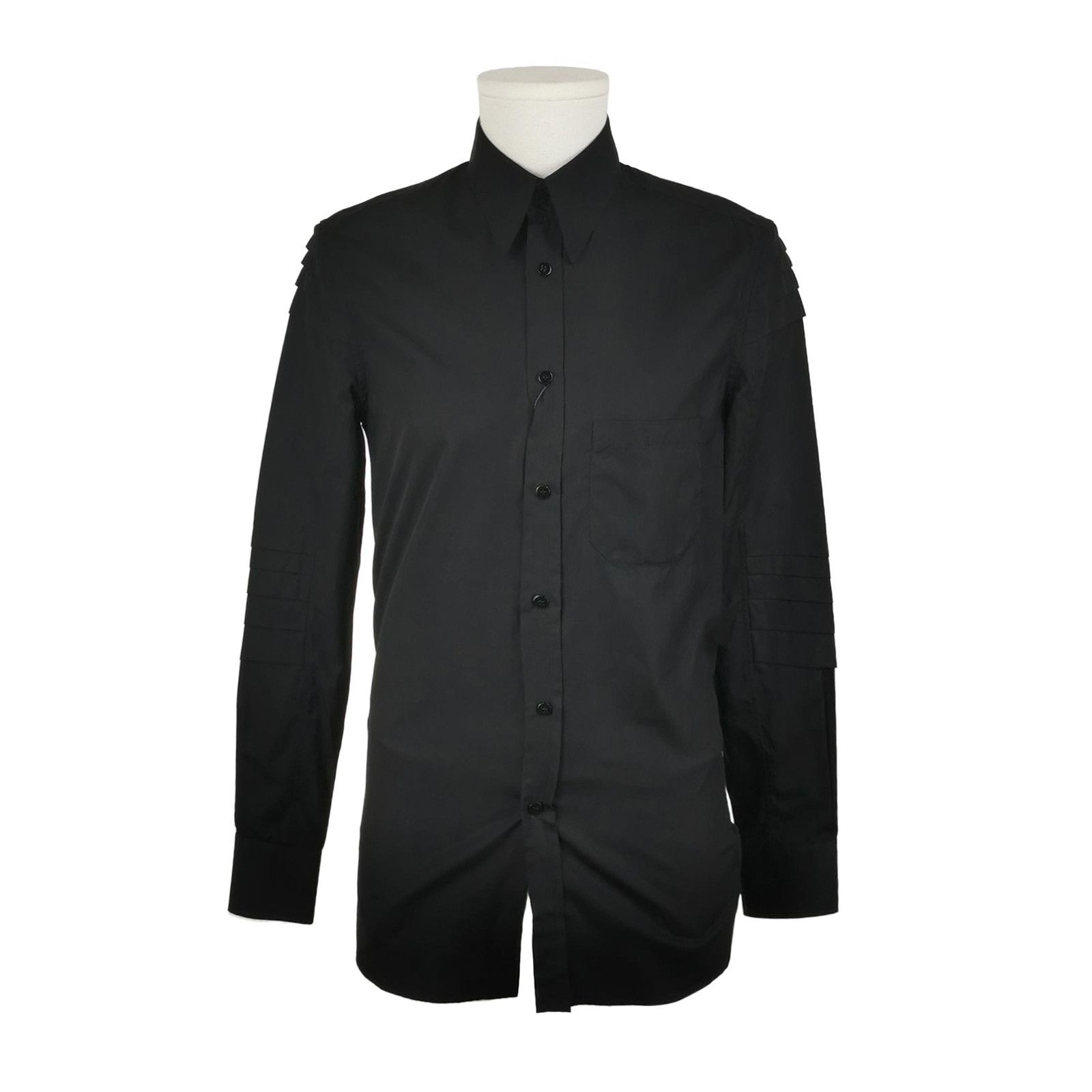 Saint Laurent Paris Saint Laurent XS Cotton-Linen Collared Coat Size US M / EU 48-50 / 2 - 2 Thumbnail