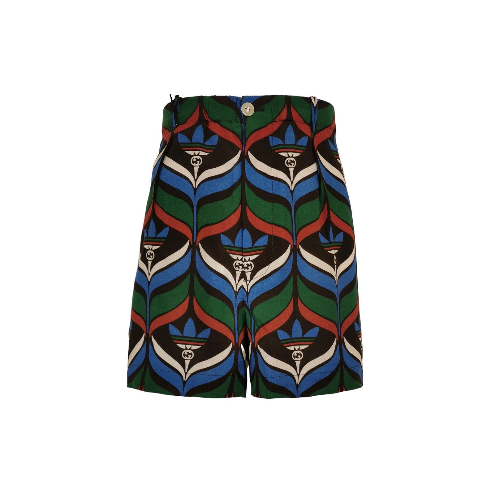 Gucci Gucci x adidas Trefoil Print Colorblock Shorts XL Size US 36 / EU 52 - 2 Thumbnail
